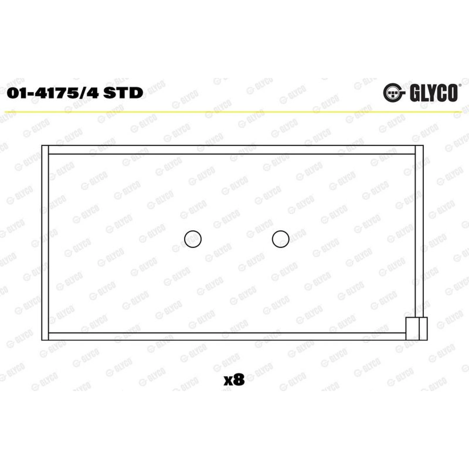 GLYCO Pleuellager 01-4175/4 STD