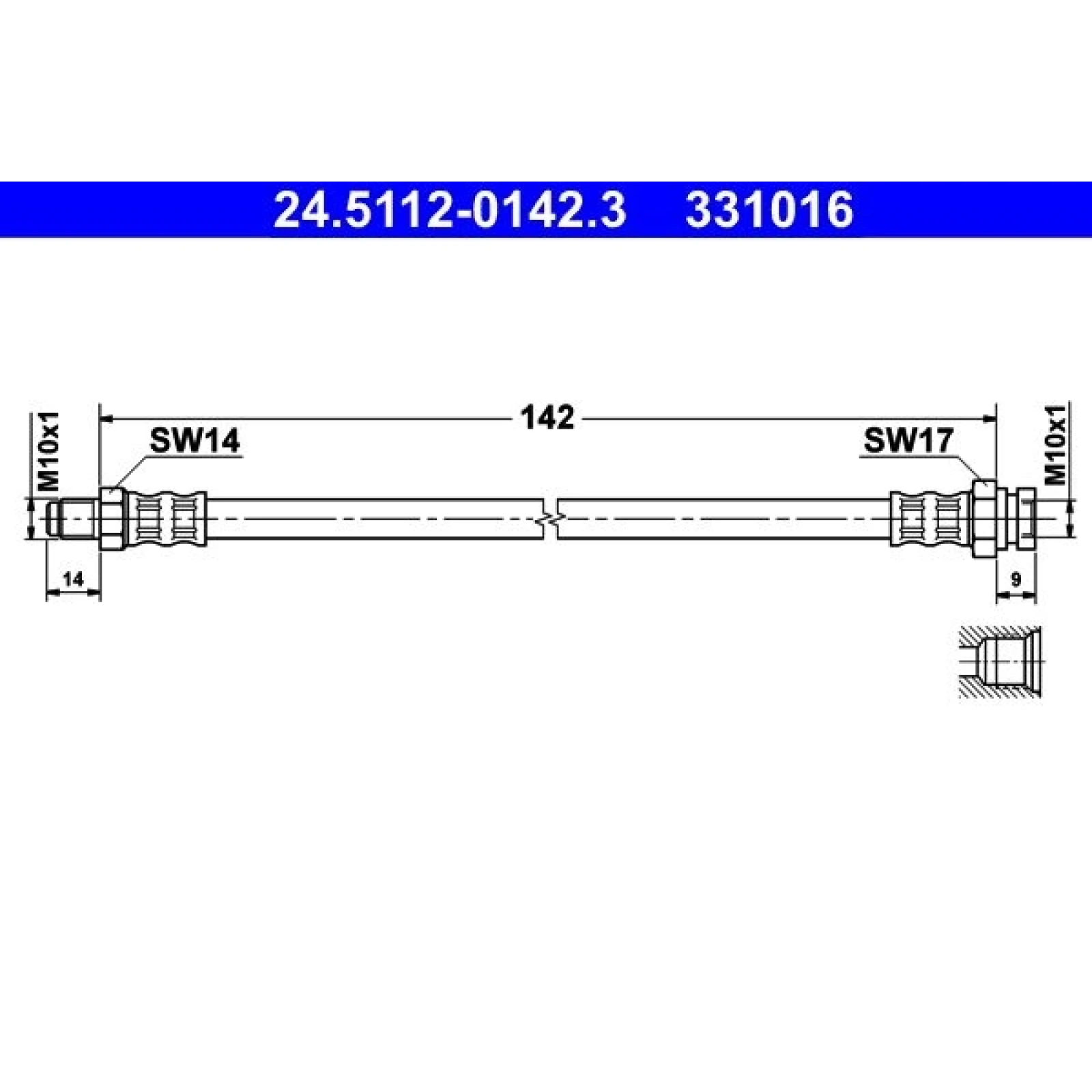 ATE Bremsschlauch 24.5112-0142.3