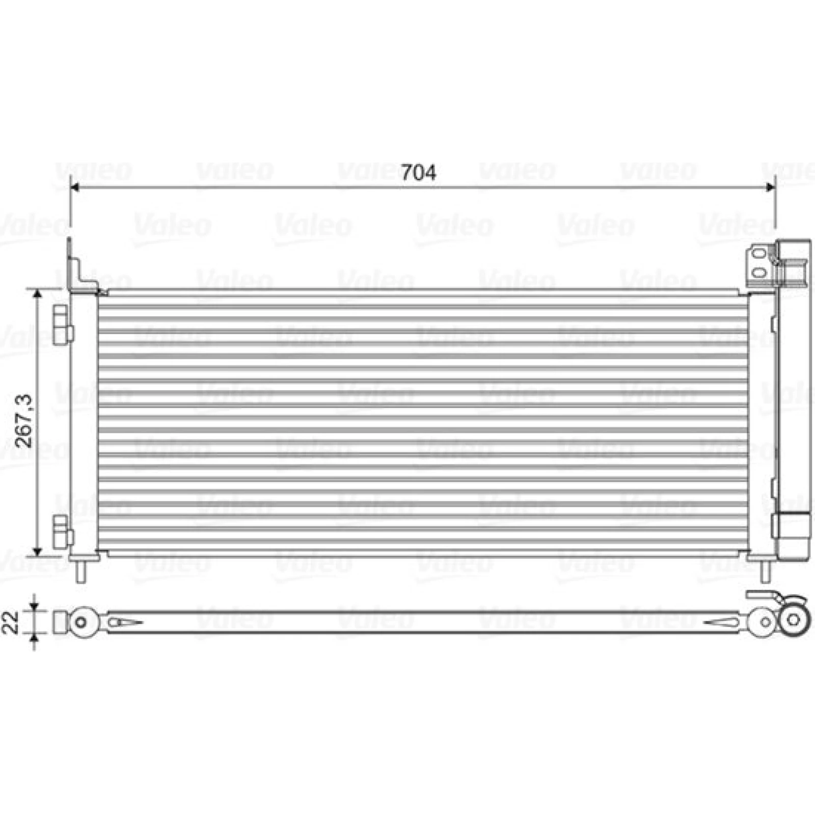 KONDENSATOR, KLIMAANLAGE VAL822619