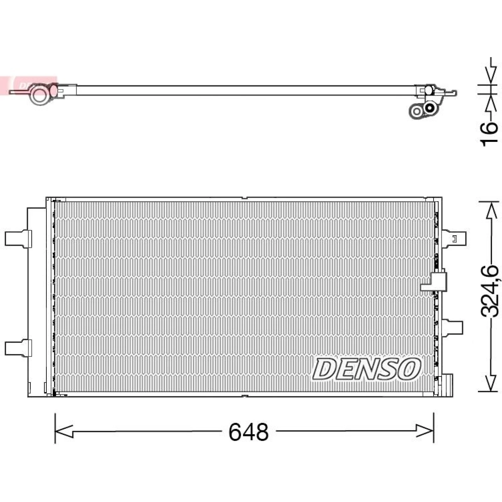 DENSO Klimaanlagenkühler DCN02044