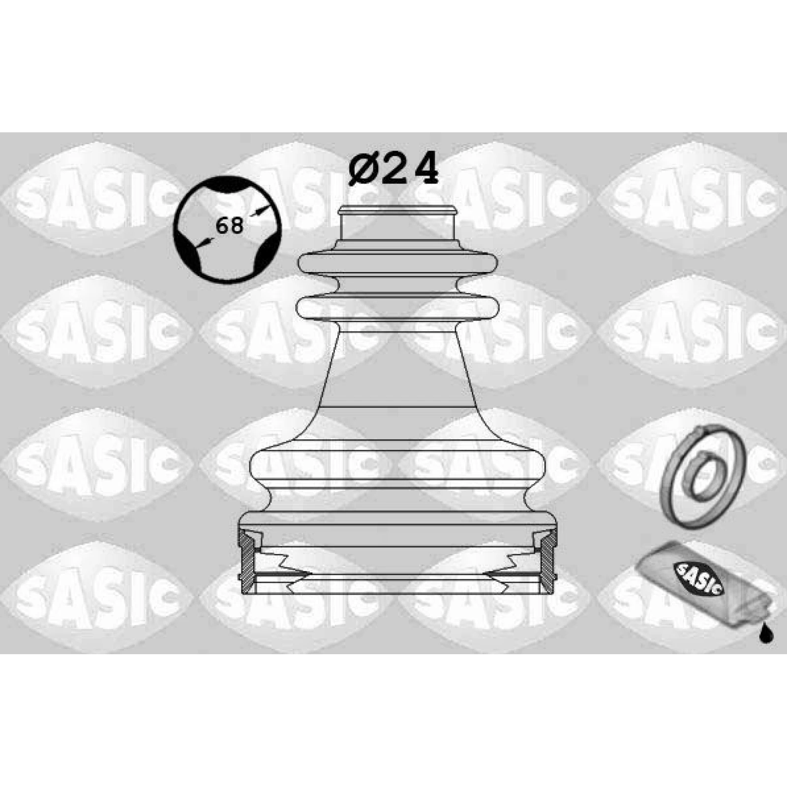 Faltenbalg, Antriebswelle Renault Clio 1904025