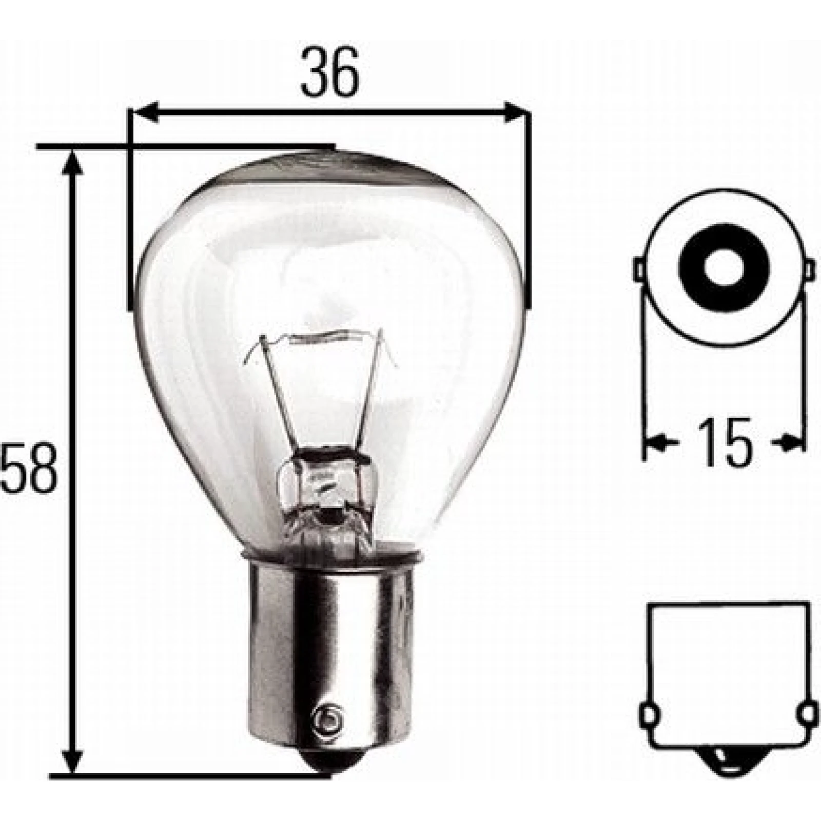 HELLA Glühlampe, Rundumkennleuchte 8GA 002 074-121