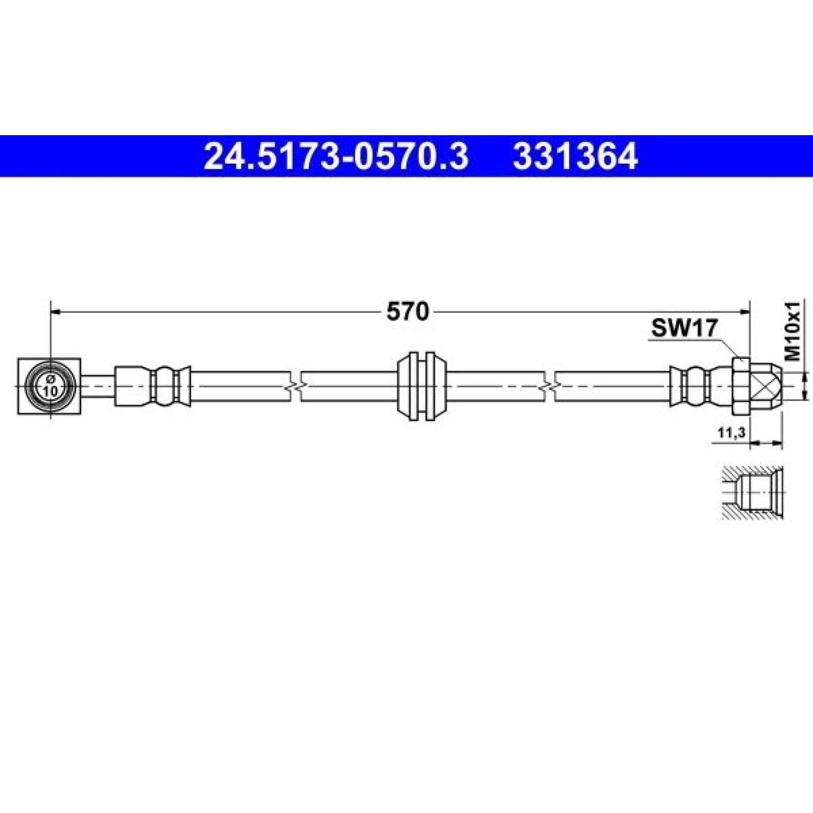 Bremsschlauch 24.5173-0570.3