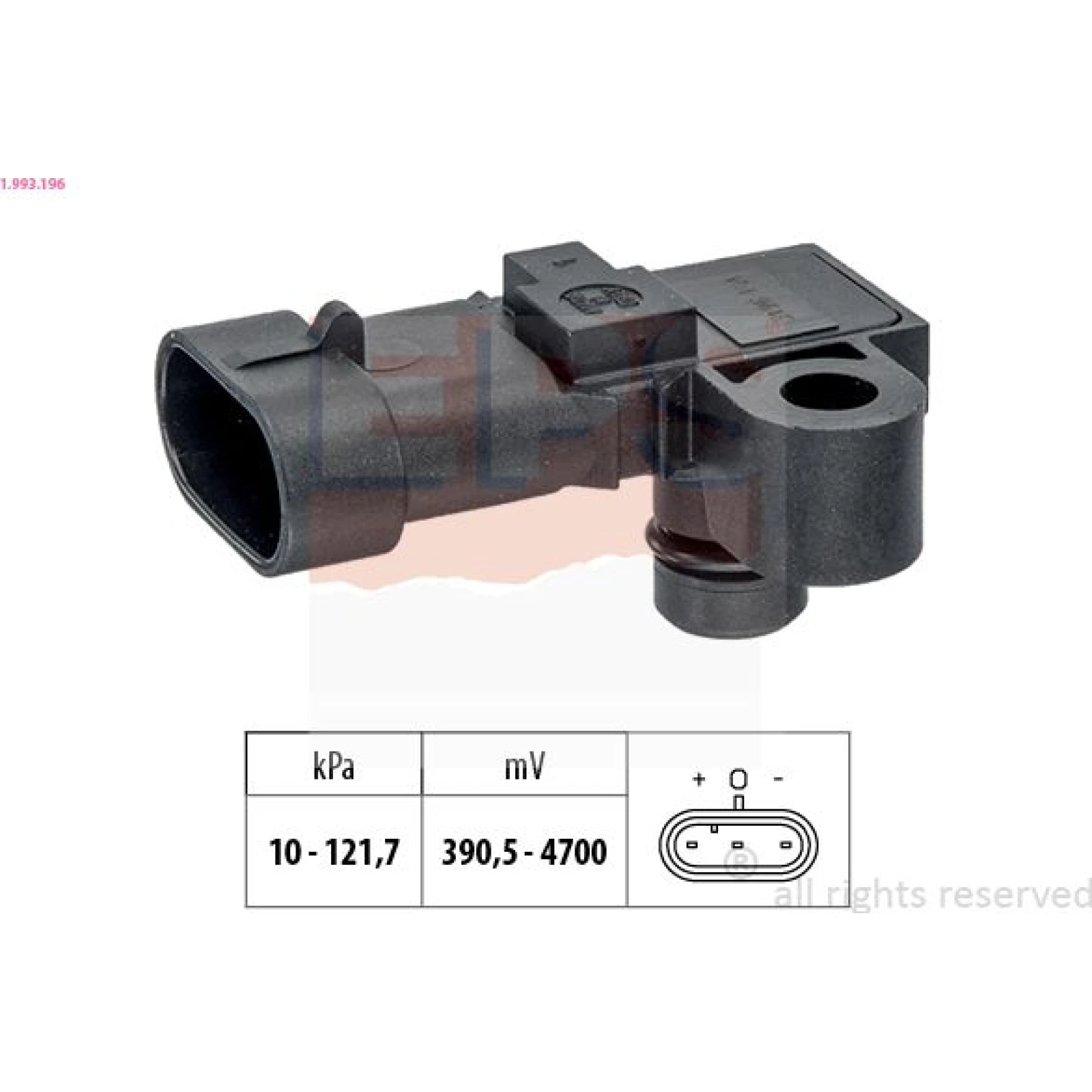 Luftdrucksensor, Saugrohrdruckg 1.993.196