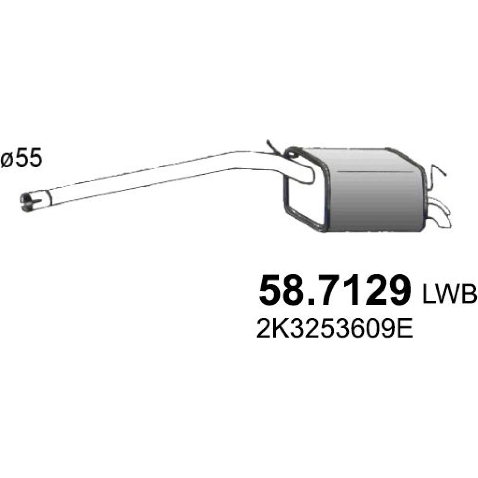 Endschalldämpfer 58.7129