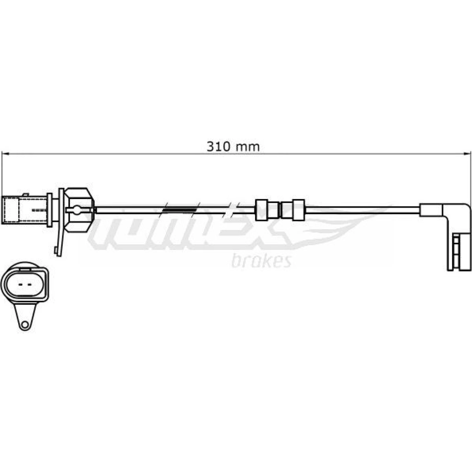 TOMEX brakes Warnkontakt, Bremsbelagverschleiß TX 31-39