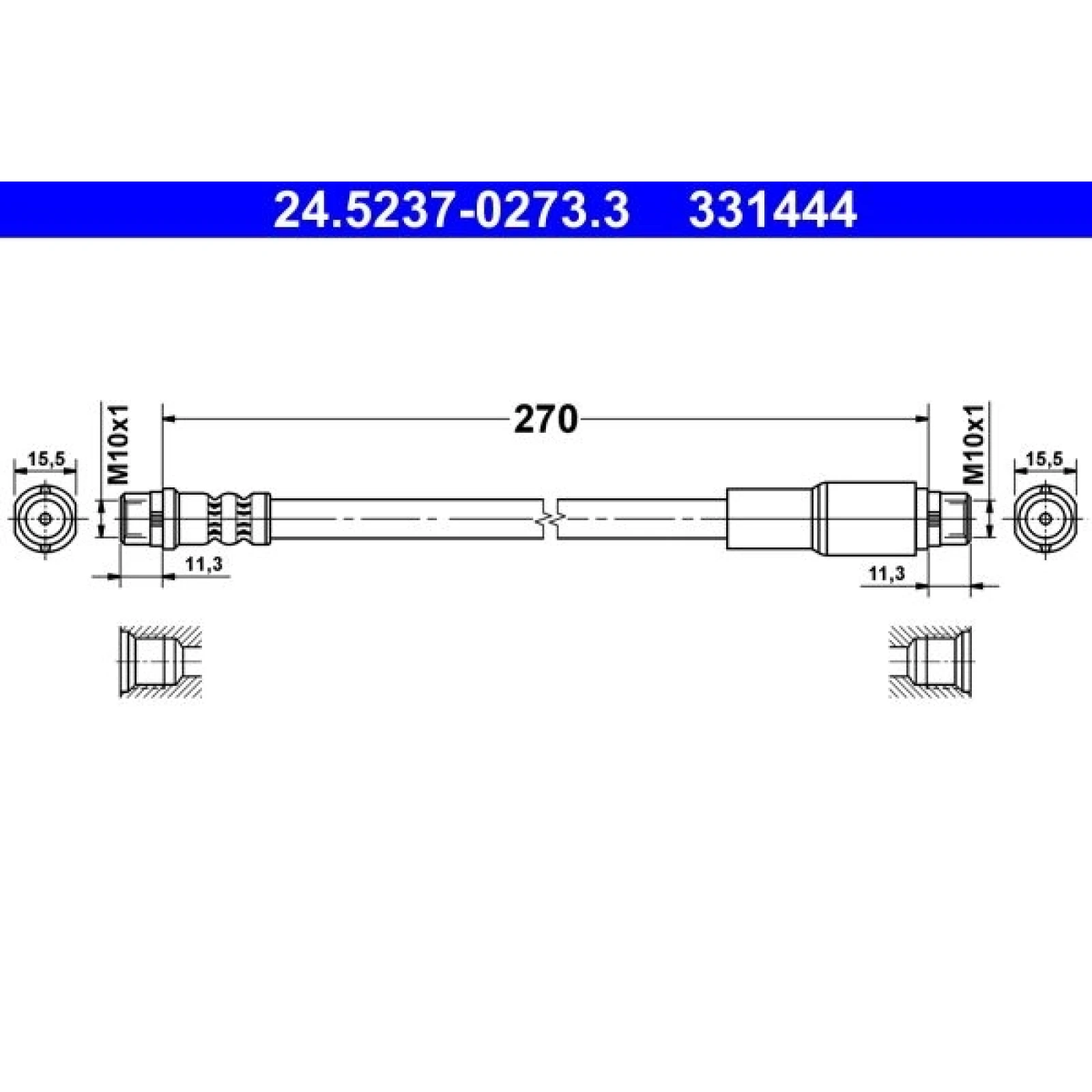 Bremsschlauch 24.5237-0273.3