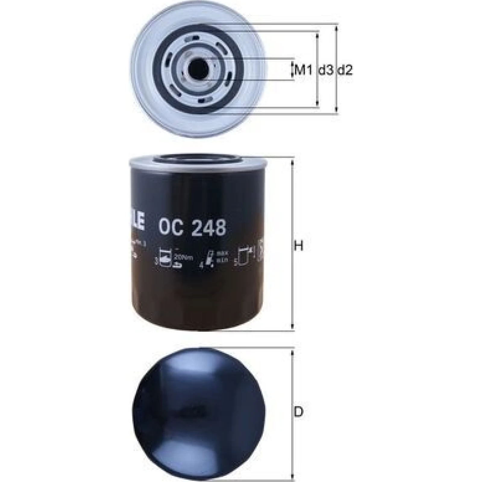 MAHLE Ölfilter OC 248