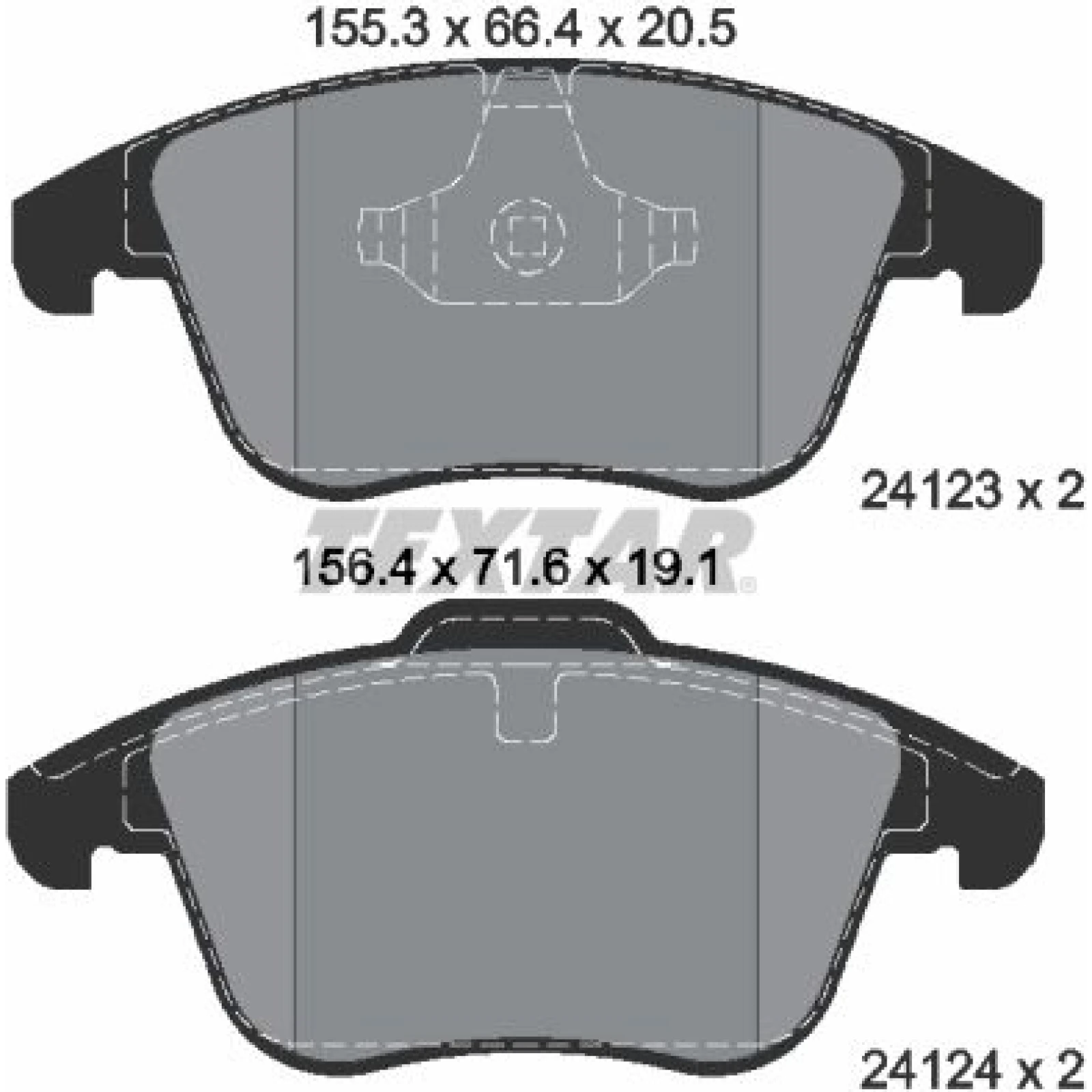 Bremsbelagsatz Ford P. Mondeo/Galaxy/V70/S80 06 2412301