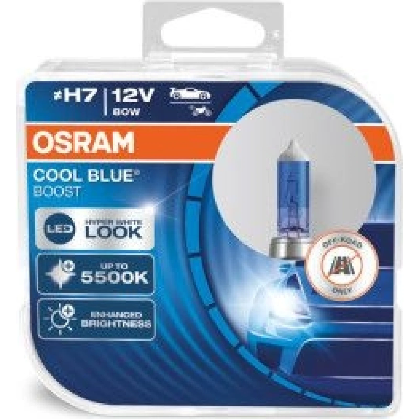 H7 OSRAM 12V 80W Cool Blue Boost 62210CBB-HCB