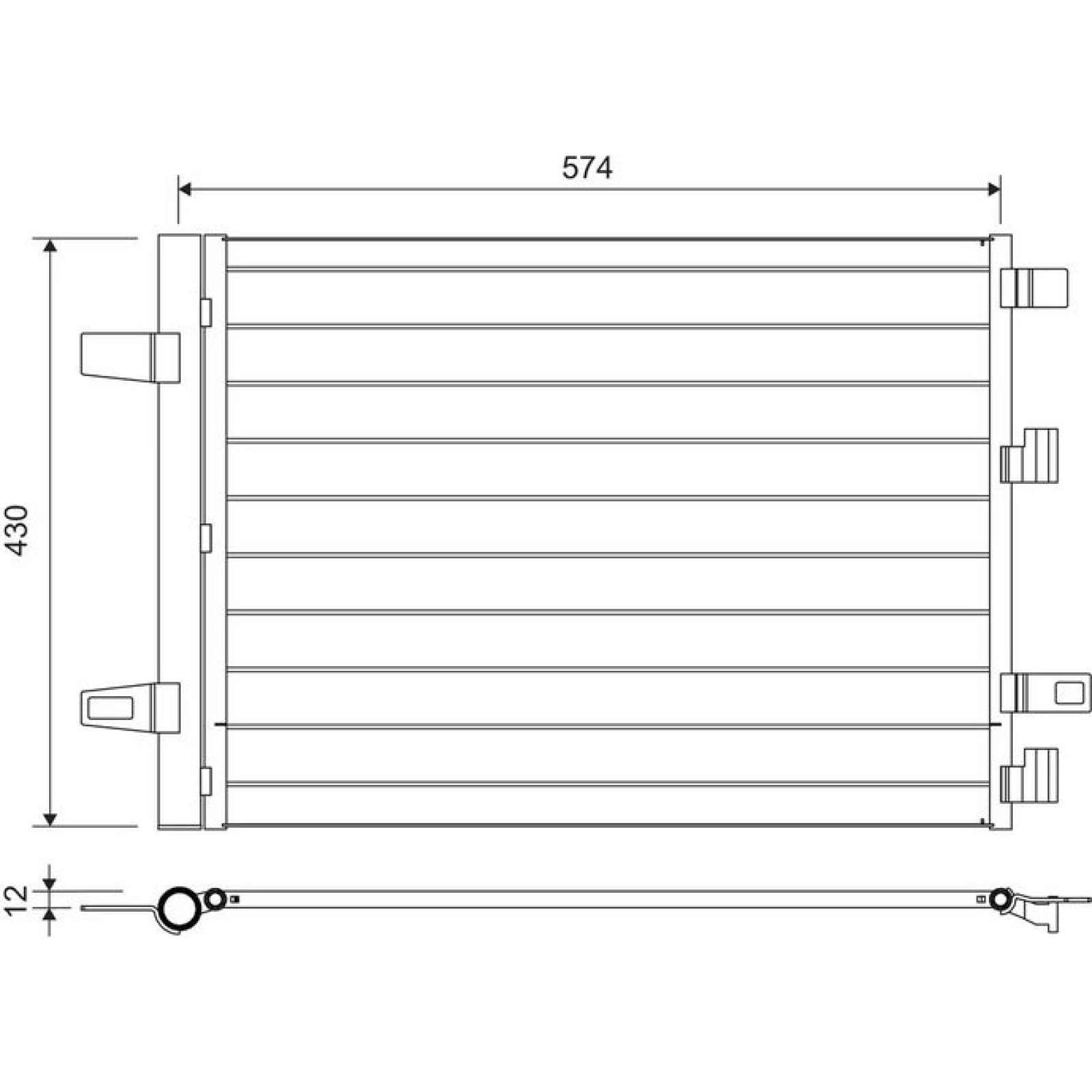 KONDENSATOR, KLIMAANLAGE VAL812883