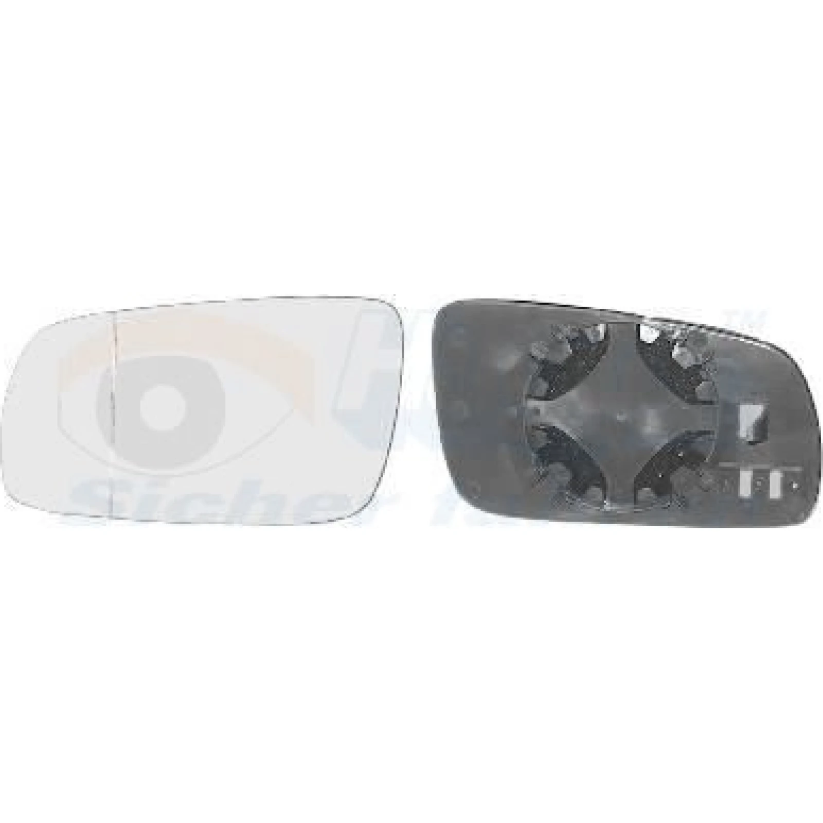 VAN WEZEL Spiegelglas, Außenspiegel 5888833