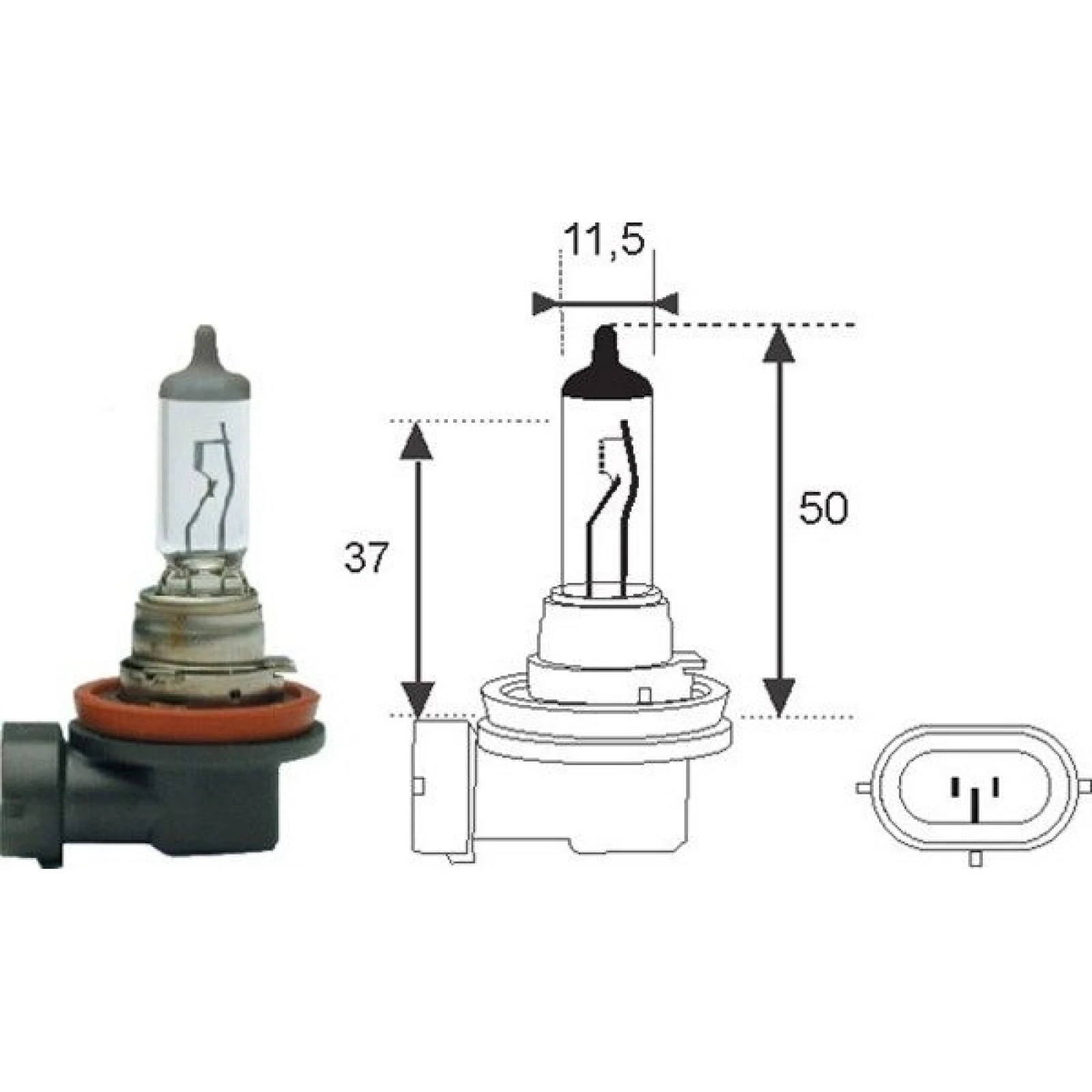 Glühlampe H11 12V/55W Pgj19-2 002549100000