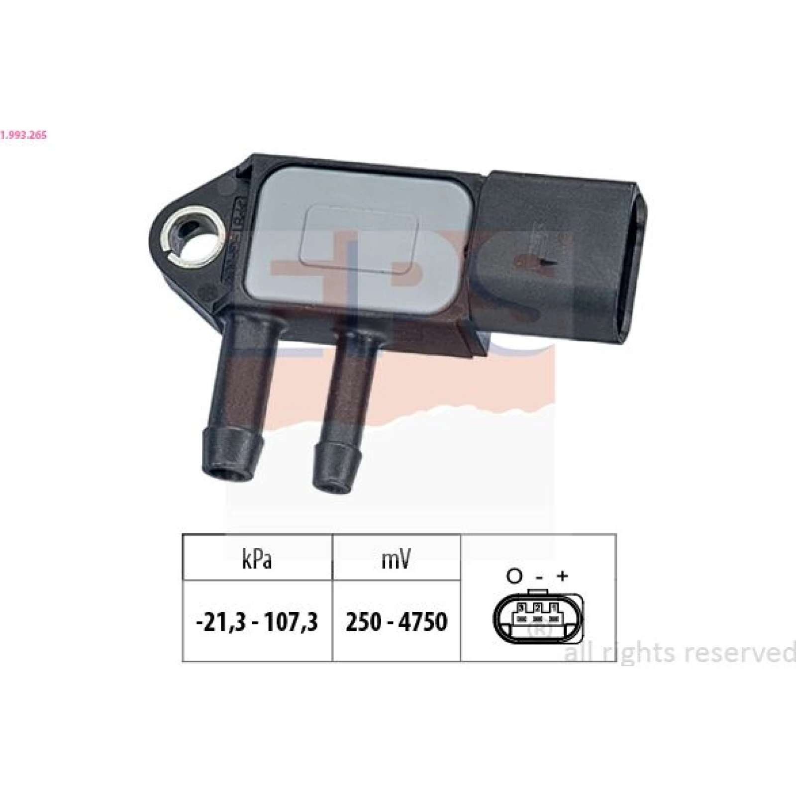Sensor, Abgasdruck 1.993.265