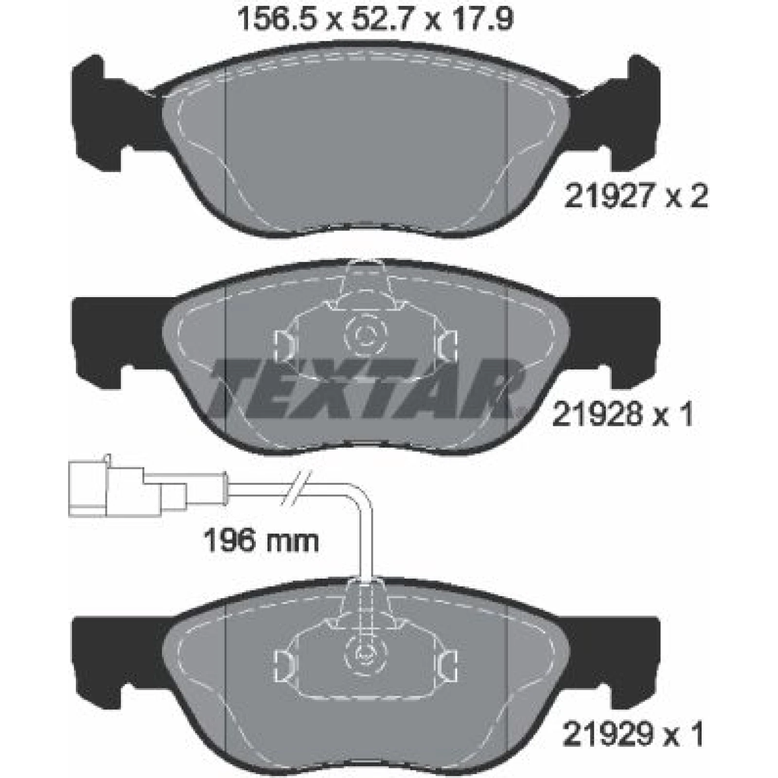 Bremsbelagsatz Fiat P. Bravo/Brava 1.9Td/Jtd/1.8B 2192701