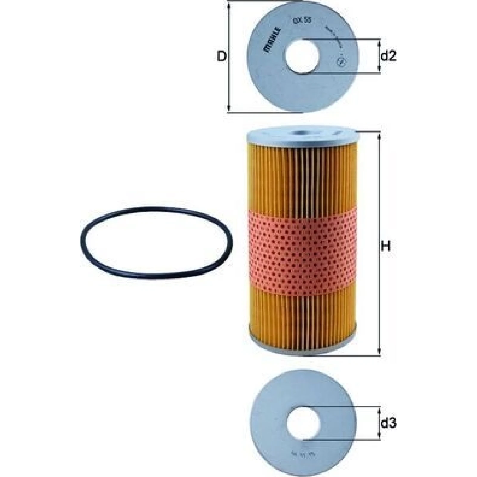 MAHLE Ölfilter OX 55D