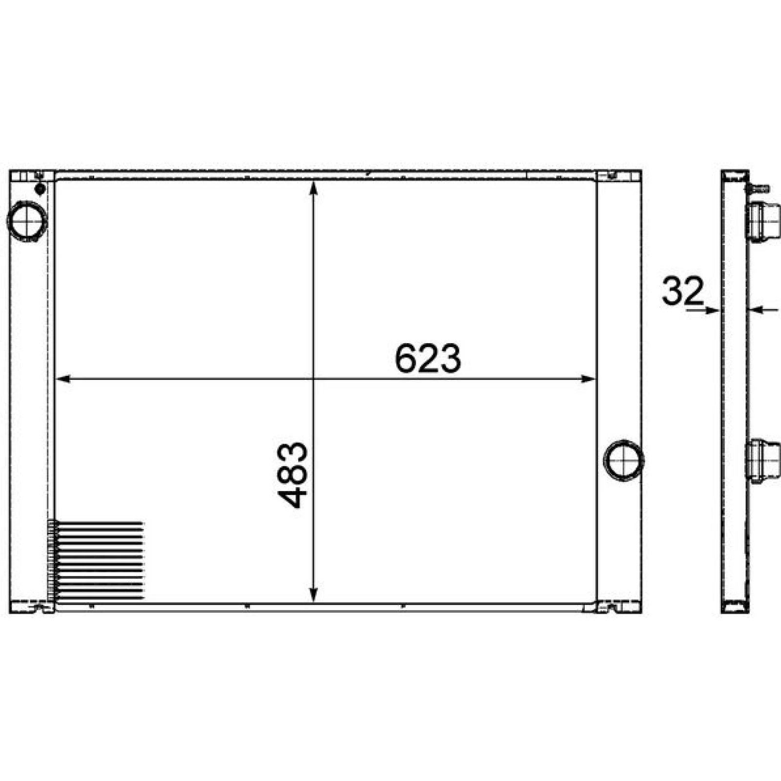 Kühler, Motorkühlung CR 1067 000P