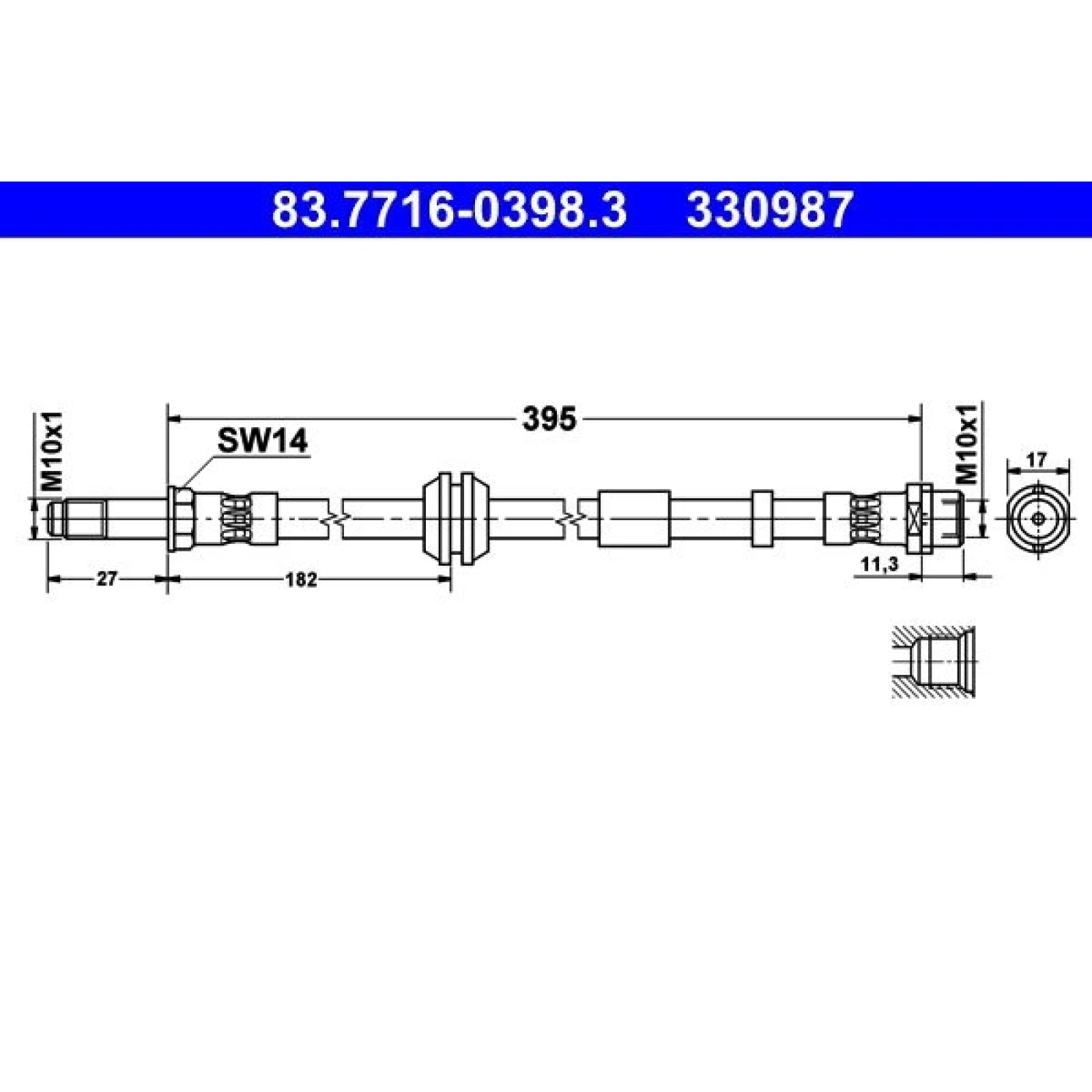Bremsschlauch 83.7716-0398.3