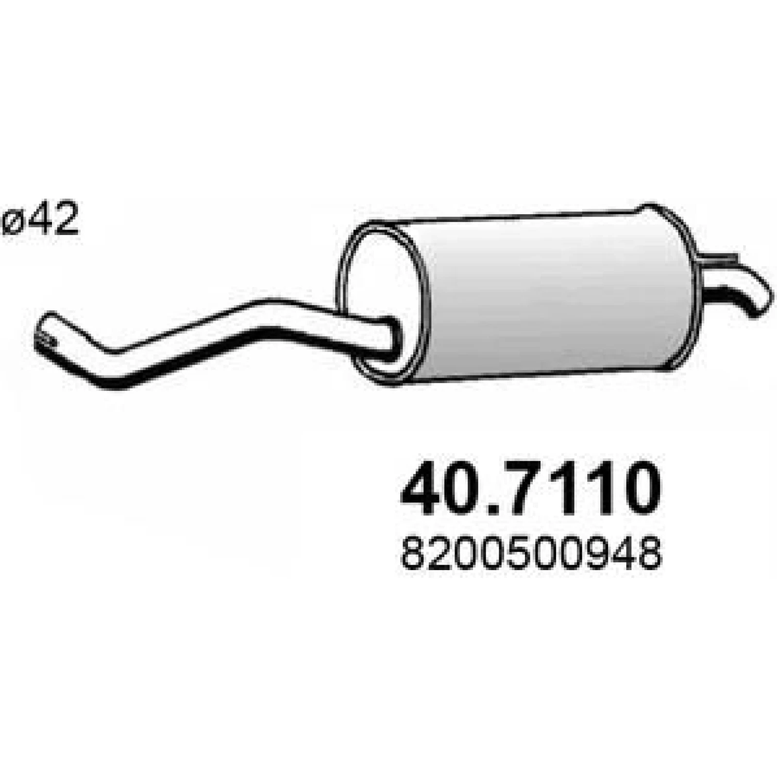 Endschalldämpfer 40.7110