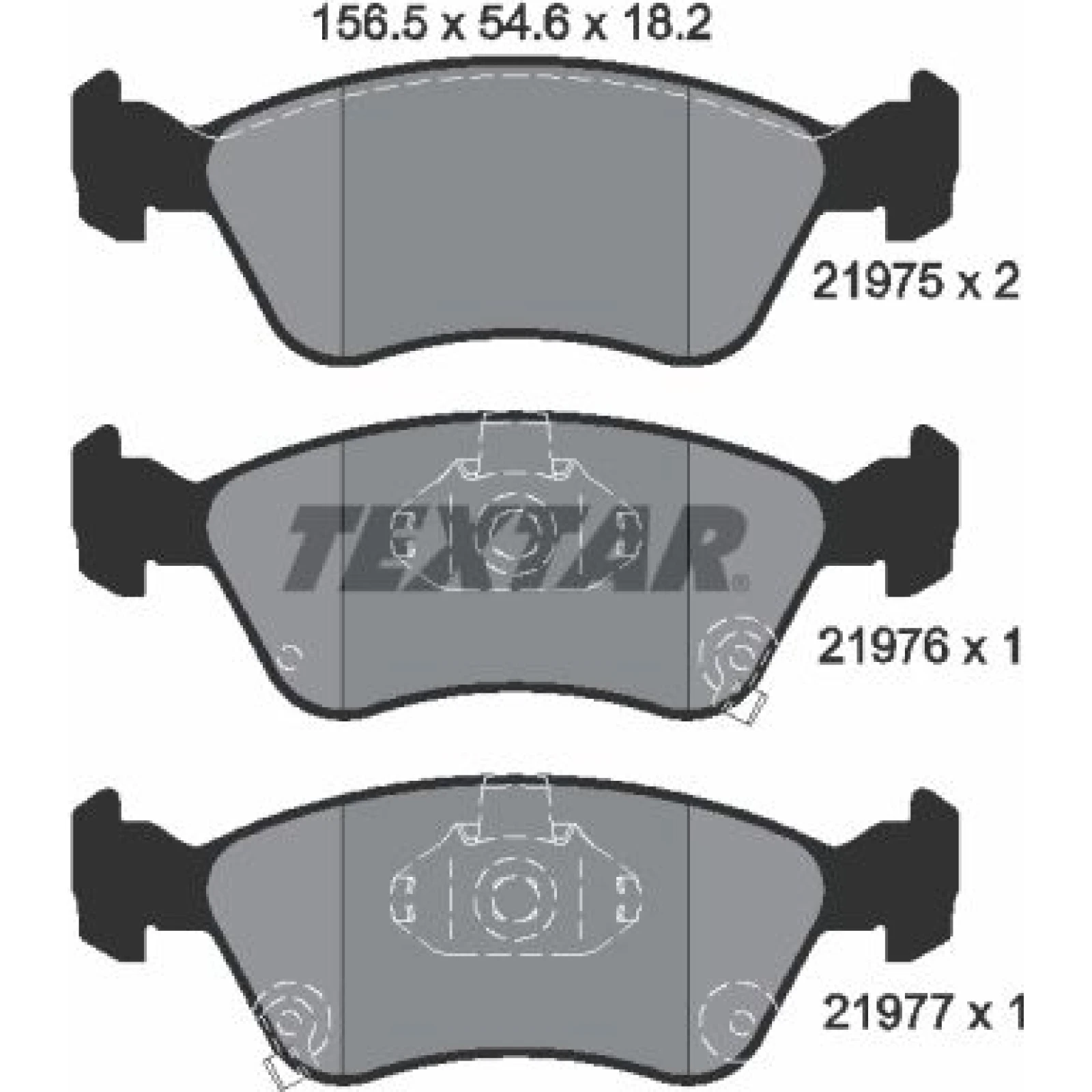 Bremsbelagsatz Toyota P. Avensis 97 2197502