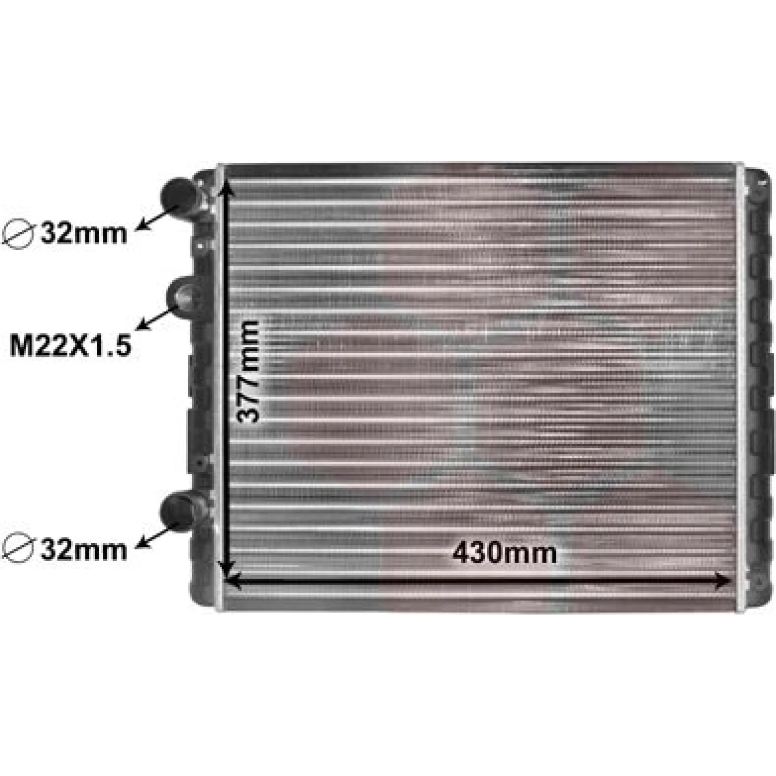 VAN WEZEL Kühler, Motorkühlung 58002129