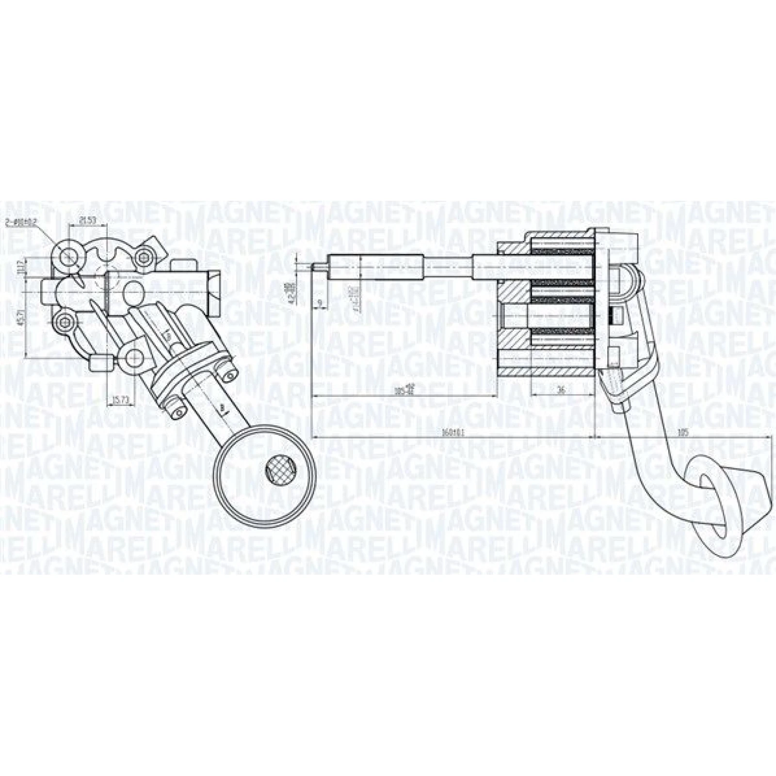 MAGNETI MARELLI Ölpumpe 351516000057