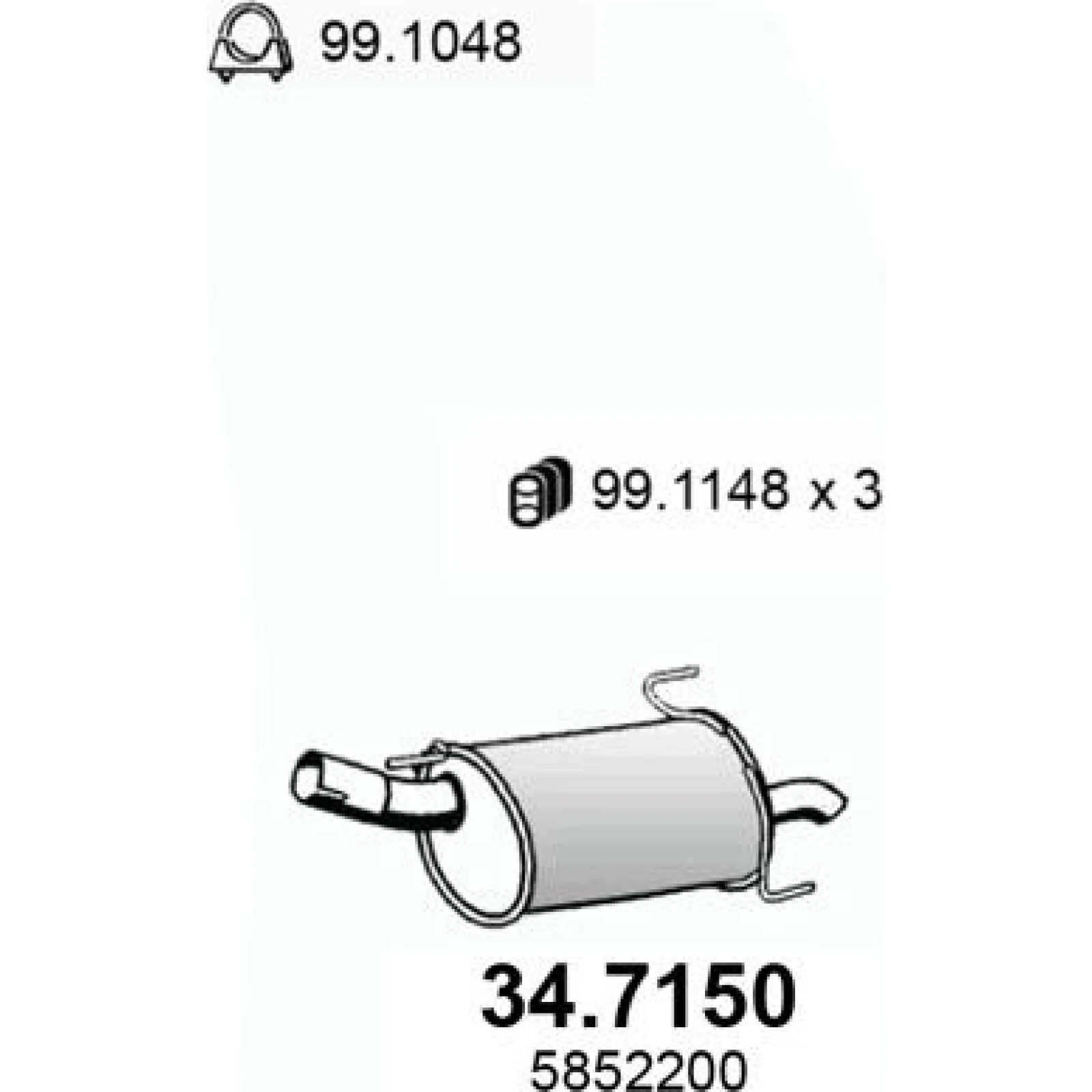 Endschalldämpfer 34.7150