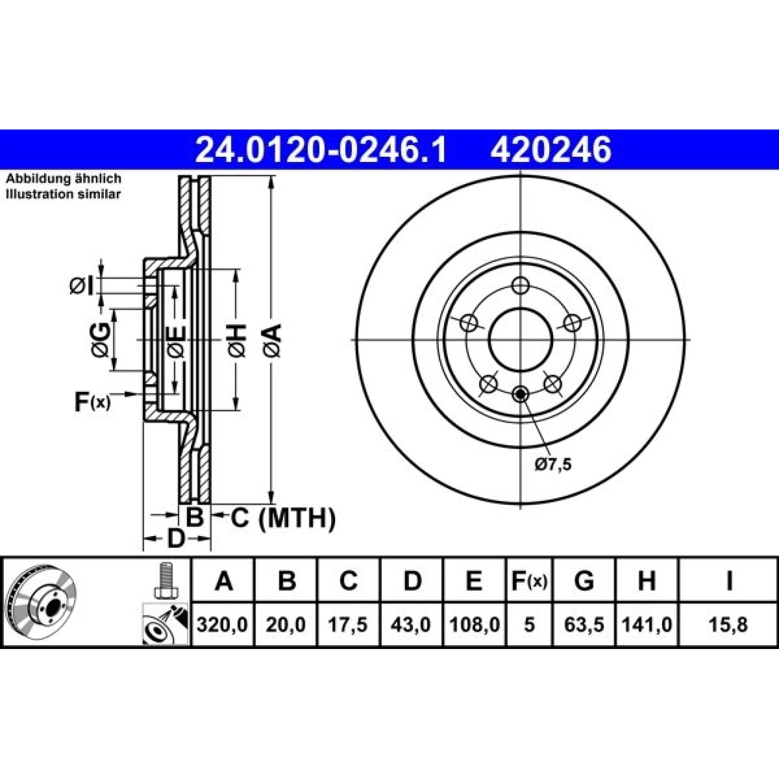 Bremsscheibe 24.0120-0246.1