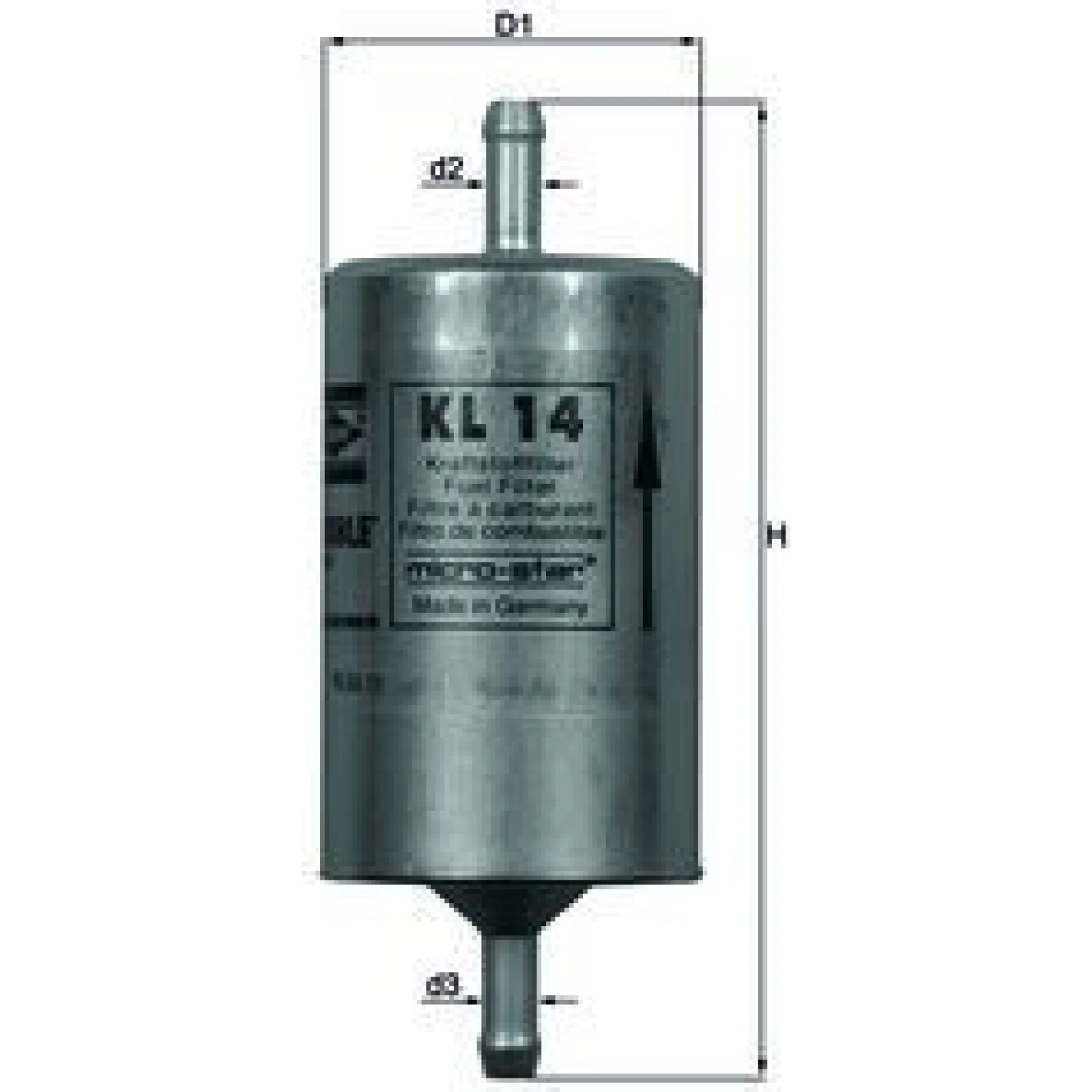 MAHLE Kraftstofffilter KL 14