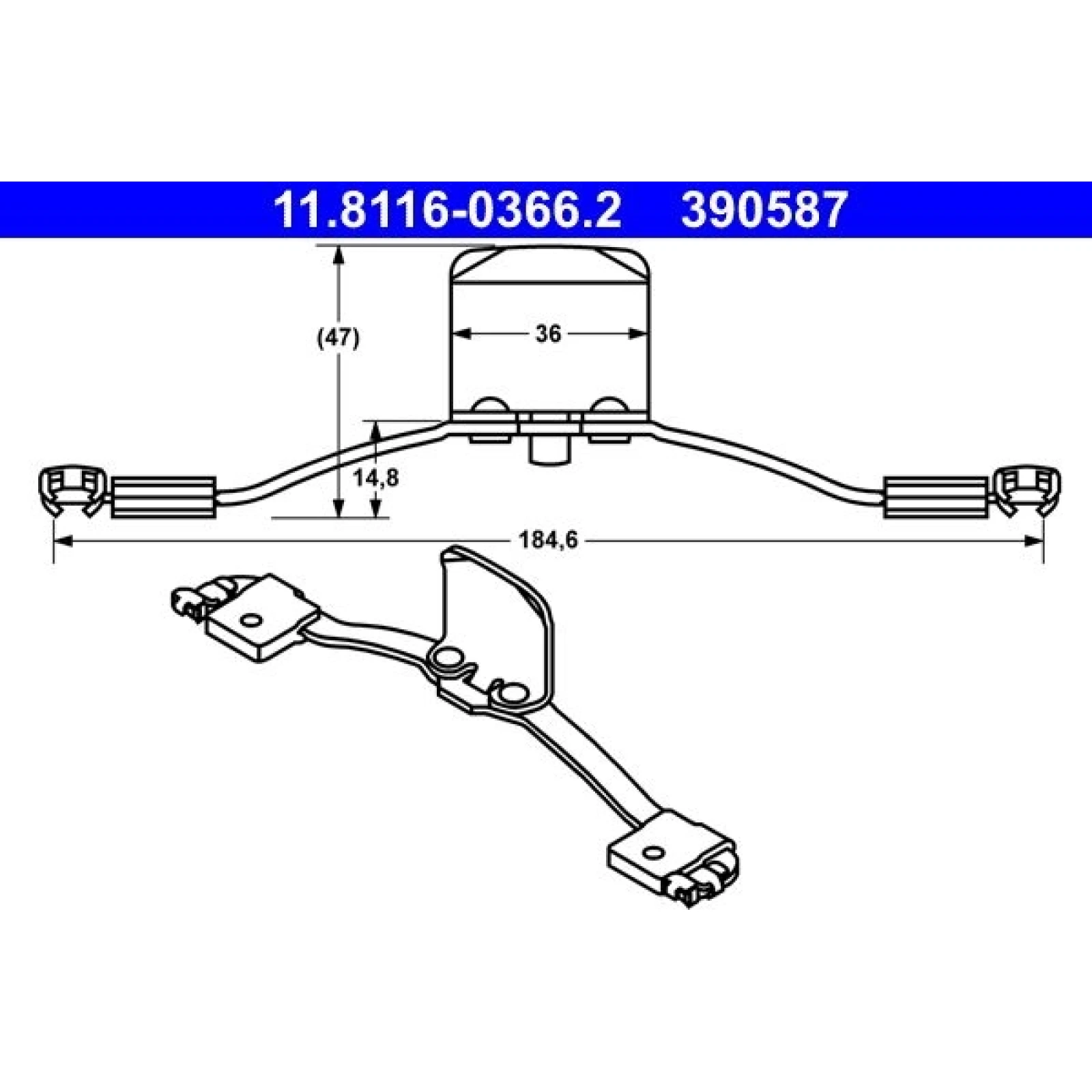 Feder, Bremssattel 11.8116-0366.2