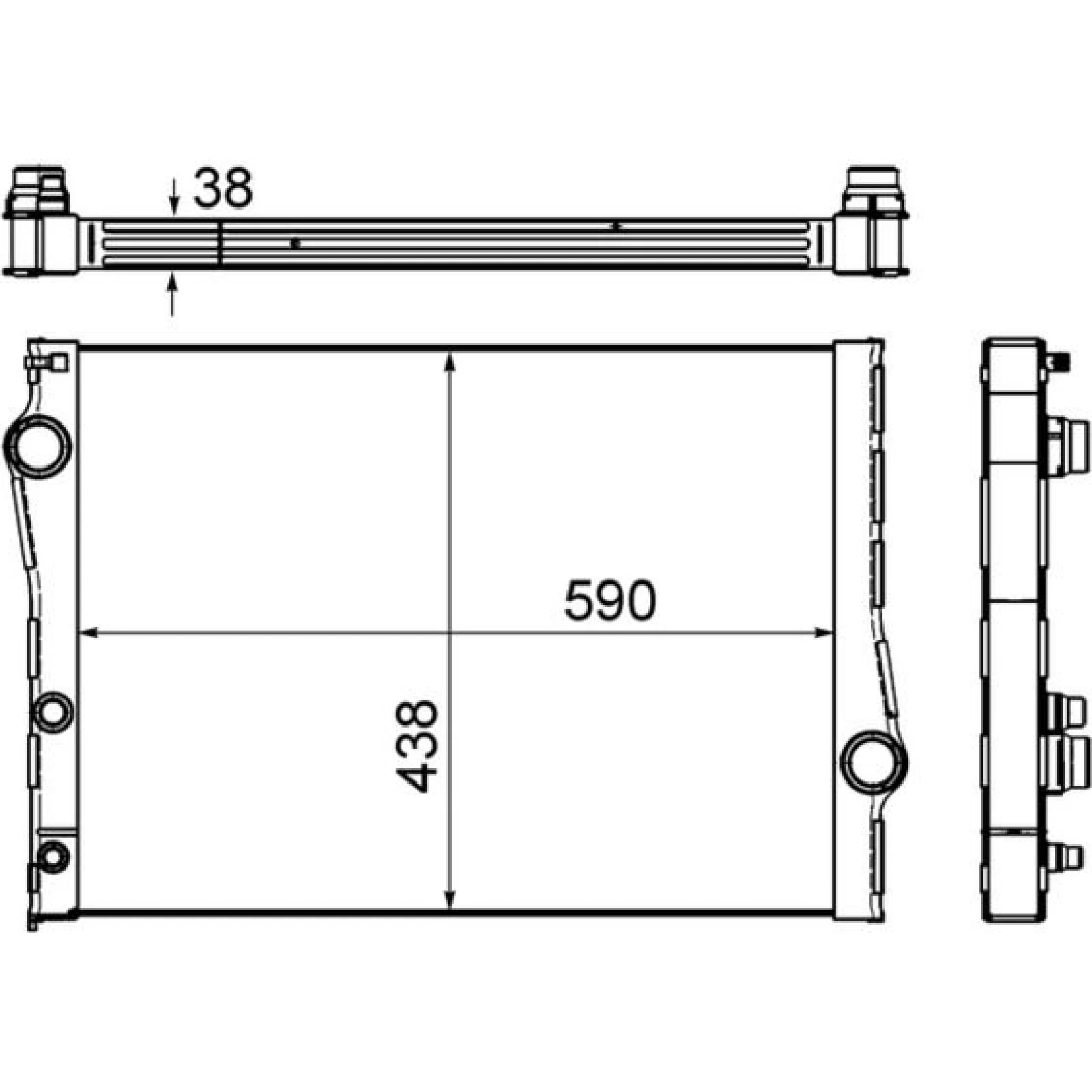 Kühler, Motorkühlung CR 1049 000S