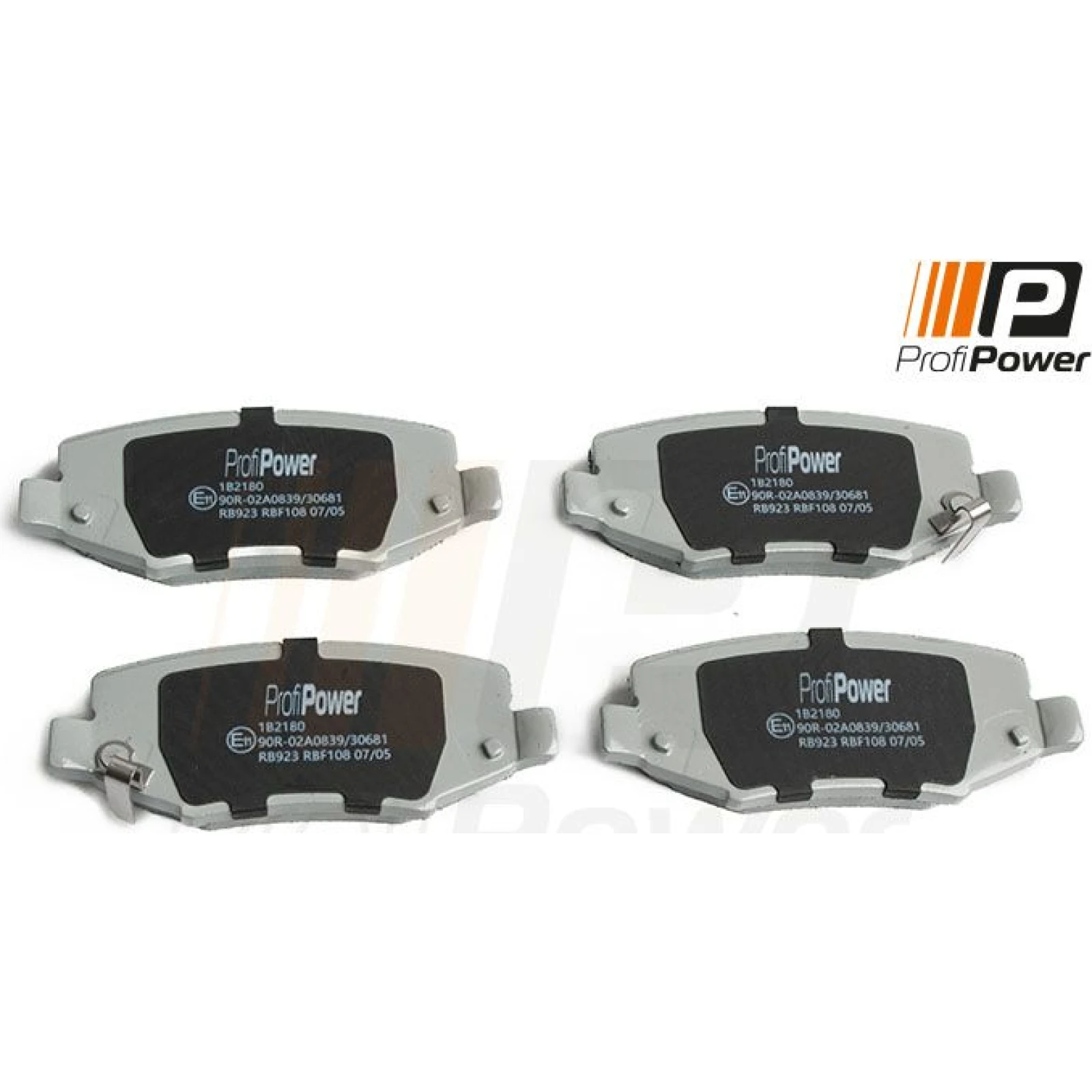 PROFIPOWER Bremsbelagsatz, Scheibenbremse 1B2180