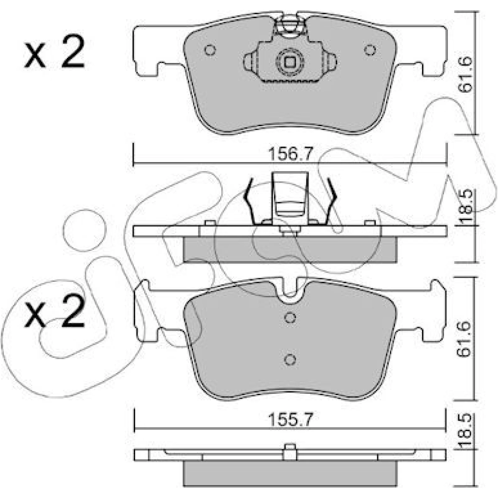 Bremsklötze VA 822-960-0