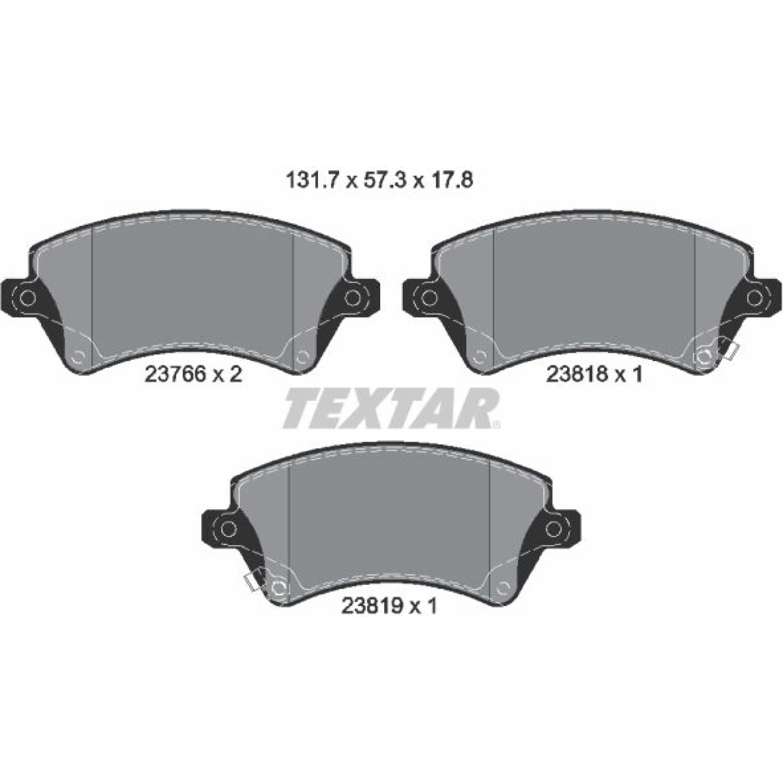 Bremsbelagsatz Toyota P. Corolla 01- Uk 2376601