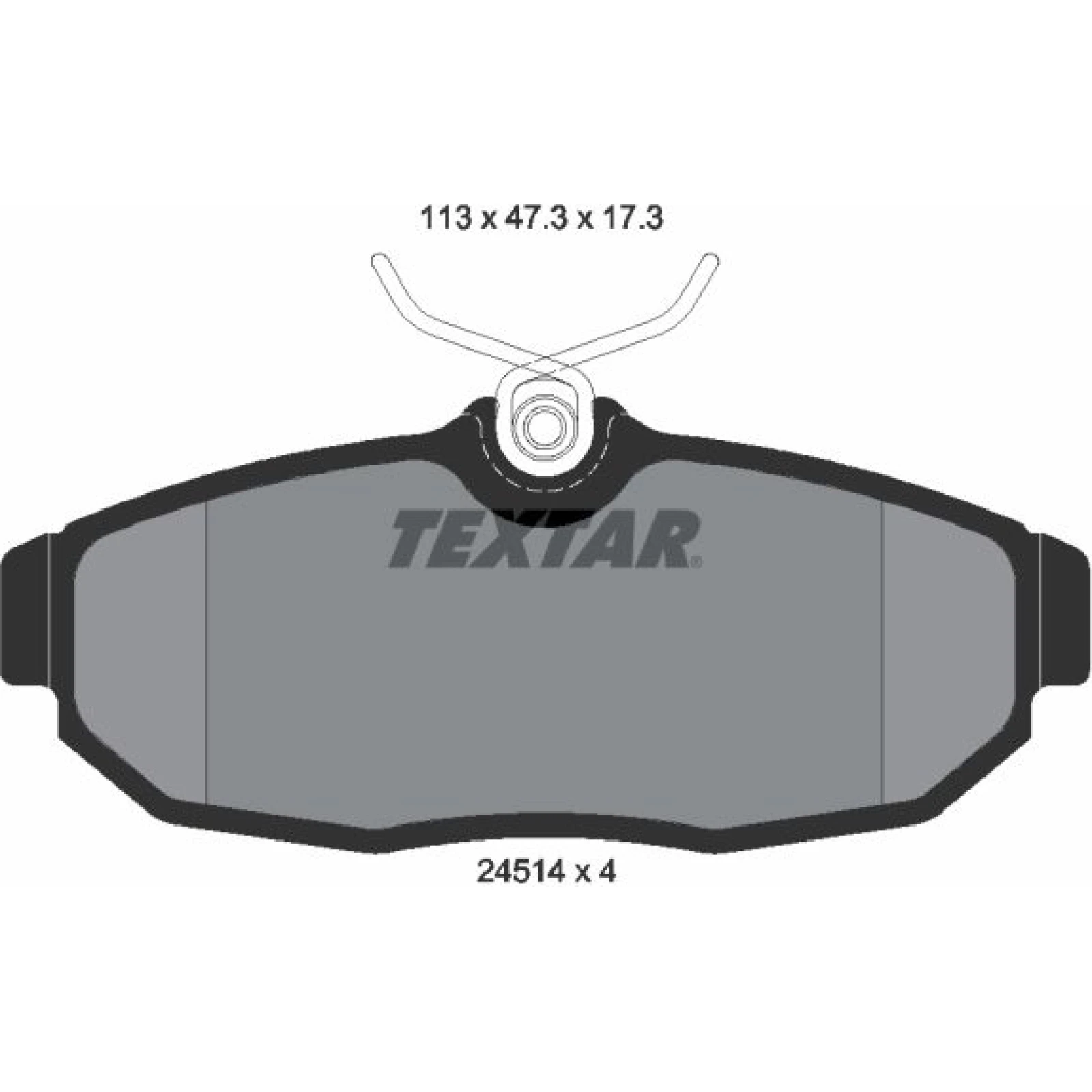 Bremsbelagsatz Ford T. Mustang 04 2451401