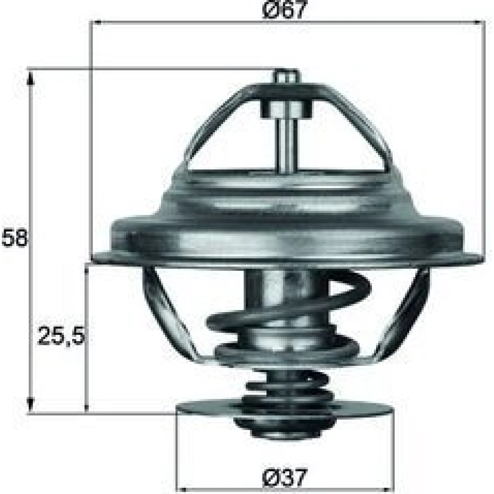 Thermostateinsatz mit Dichtung TX 21 80D