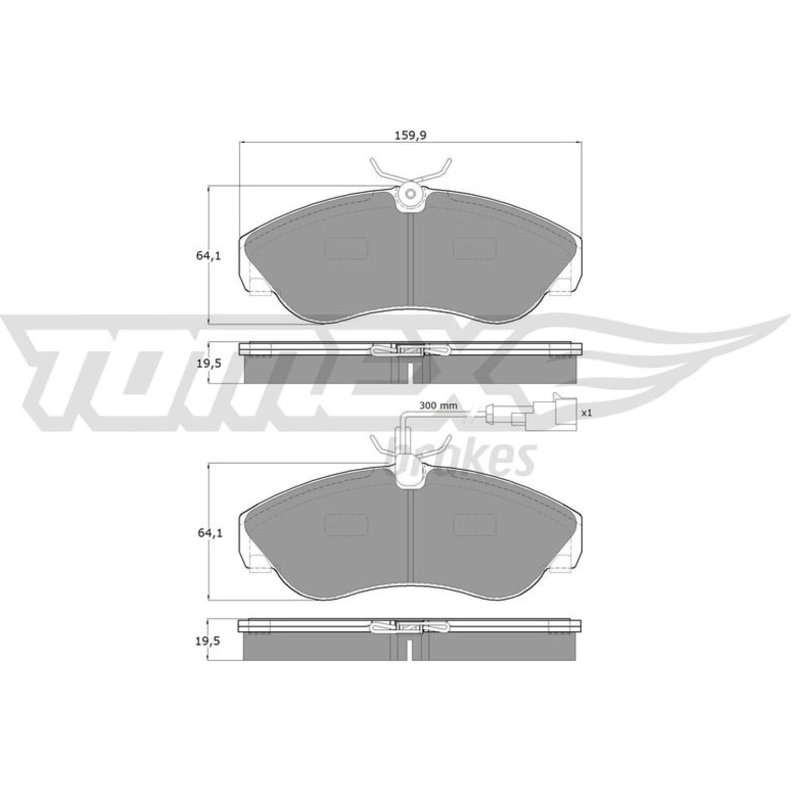 TOMEX brakes Bremsbelagsatz, Scheibenbremse TX 11-731