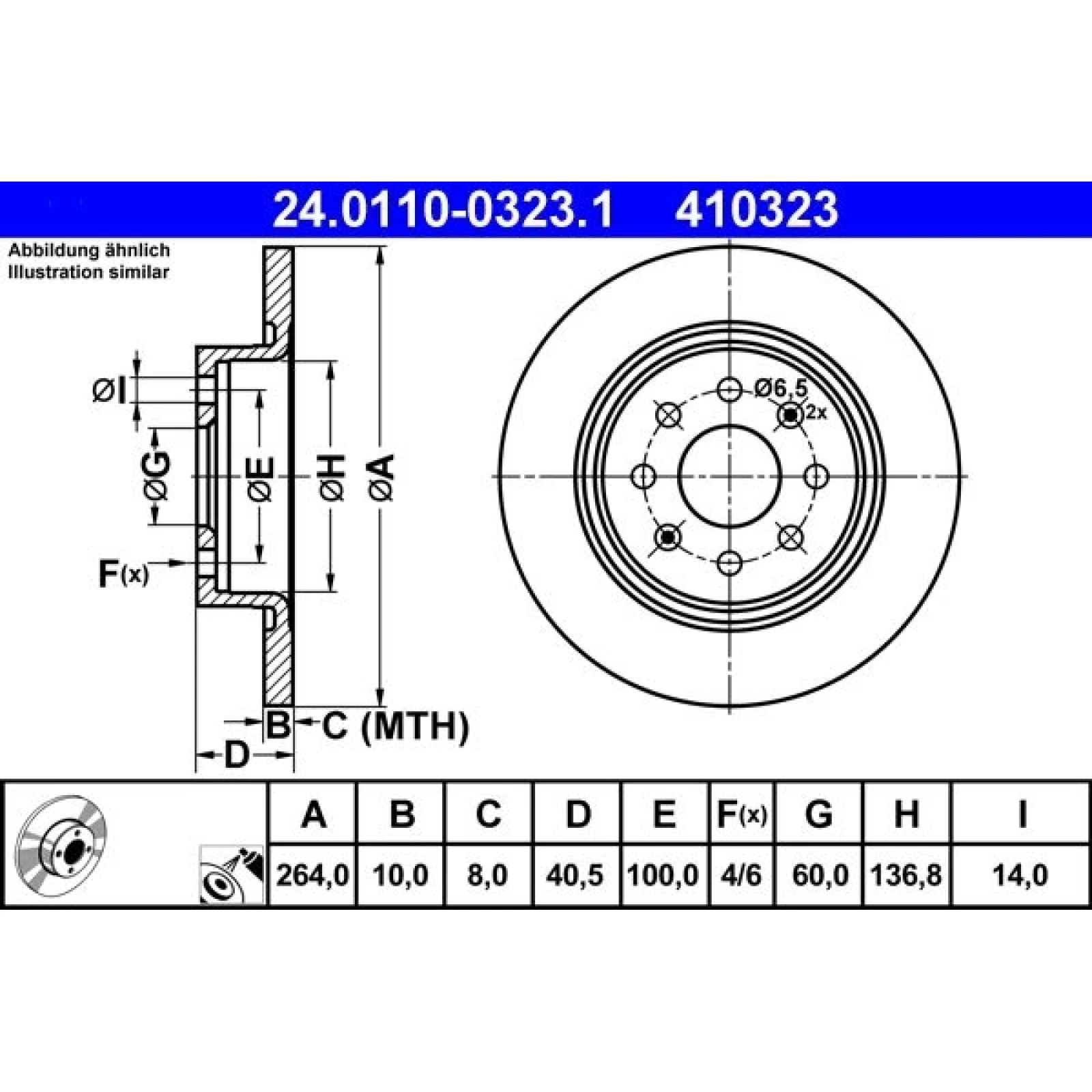 Bremsscheibe 24.0110-0323.1