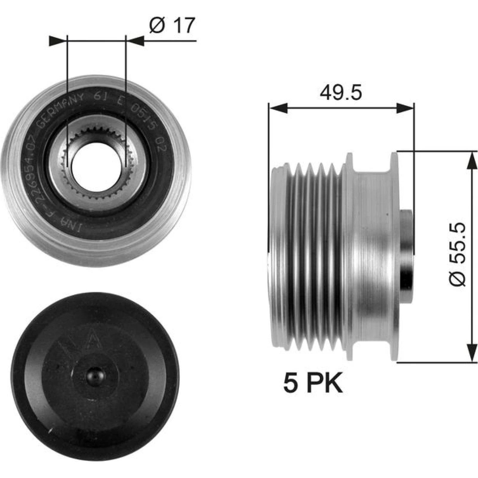 GATES Freilauf OAP7079