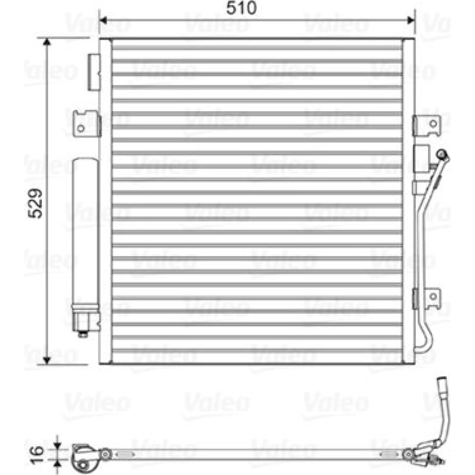 KONDENSATOR, KLIMAANLAGE VAL814163