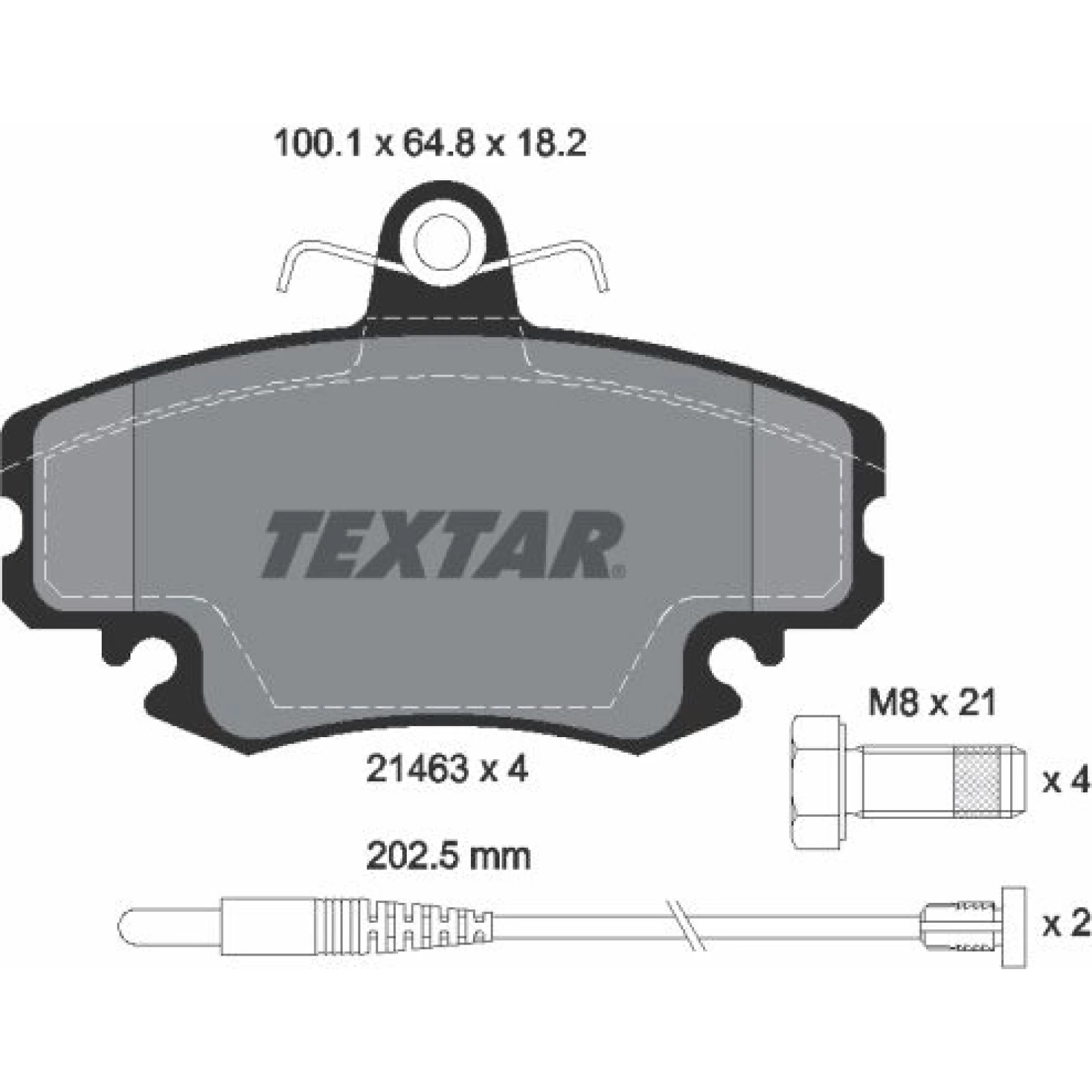 Bremsbelagsatz Renault P. Clio -98-/Megane 96-/Logan/Sandero 2146304