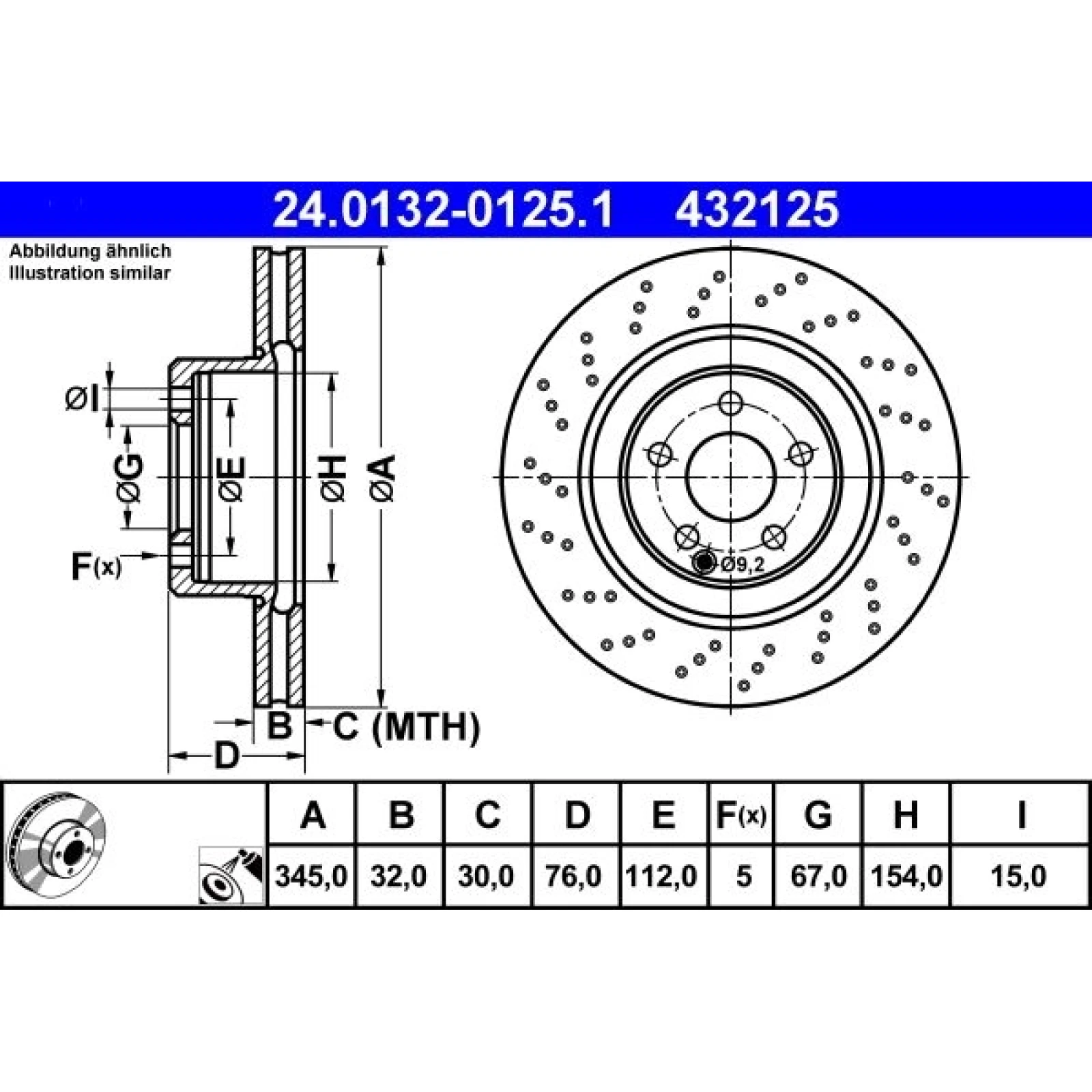 Bremsscheibe 24.0132-0125.1