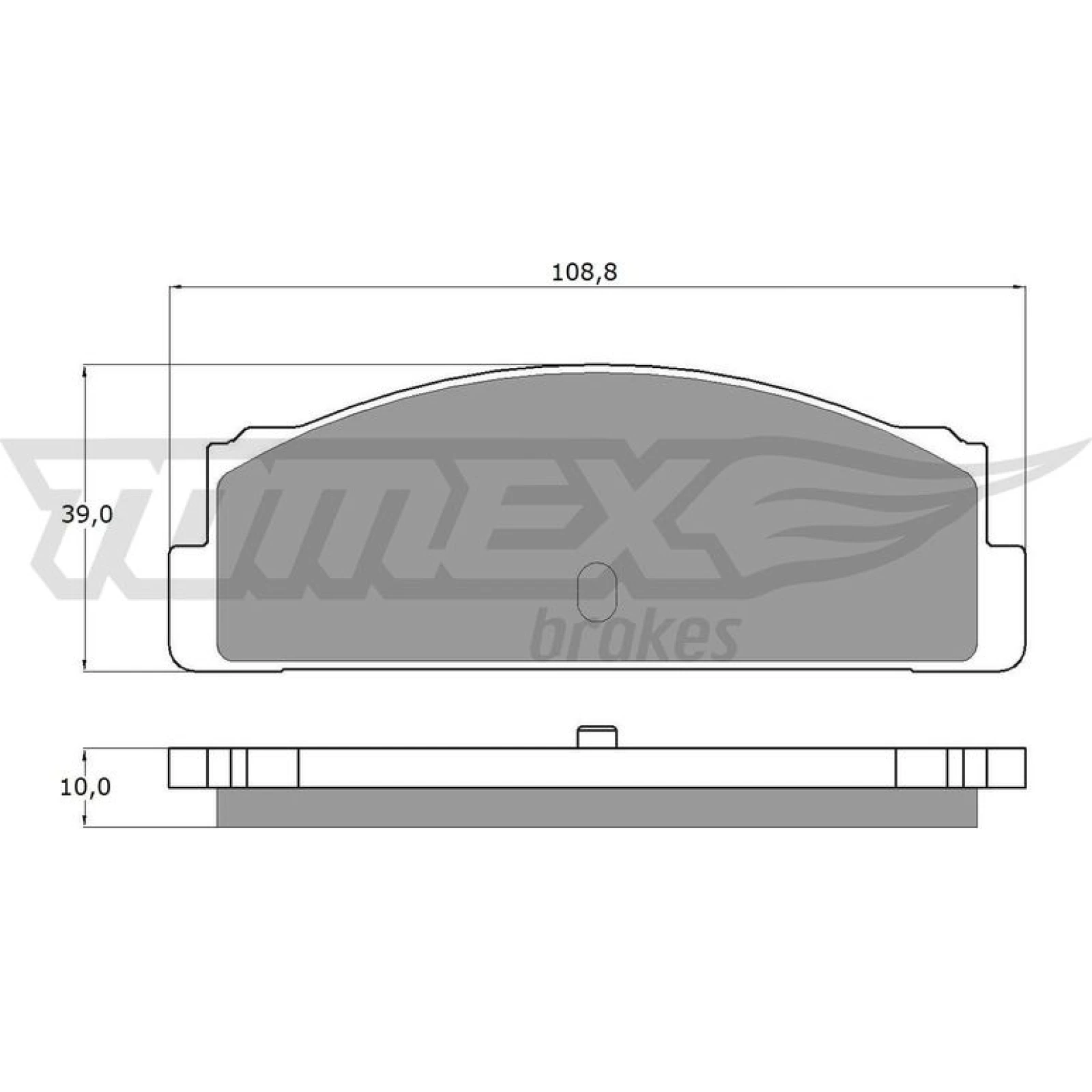 TOMEX brakes Bremsbelagsatz, Scheibenbremse TX 10-24