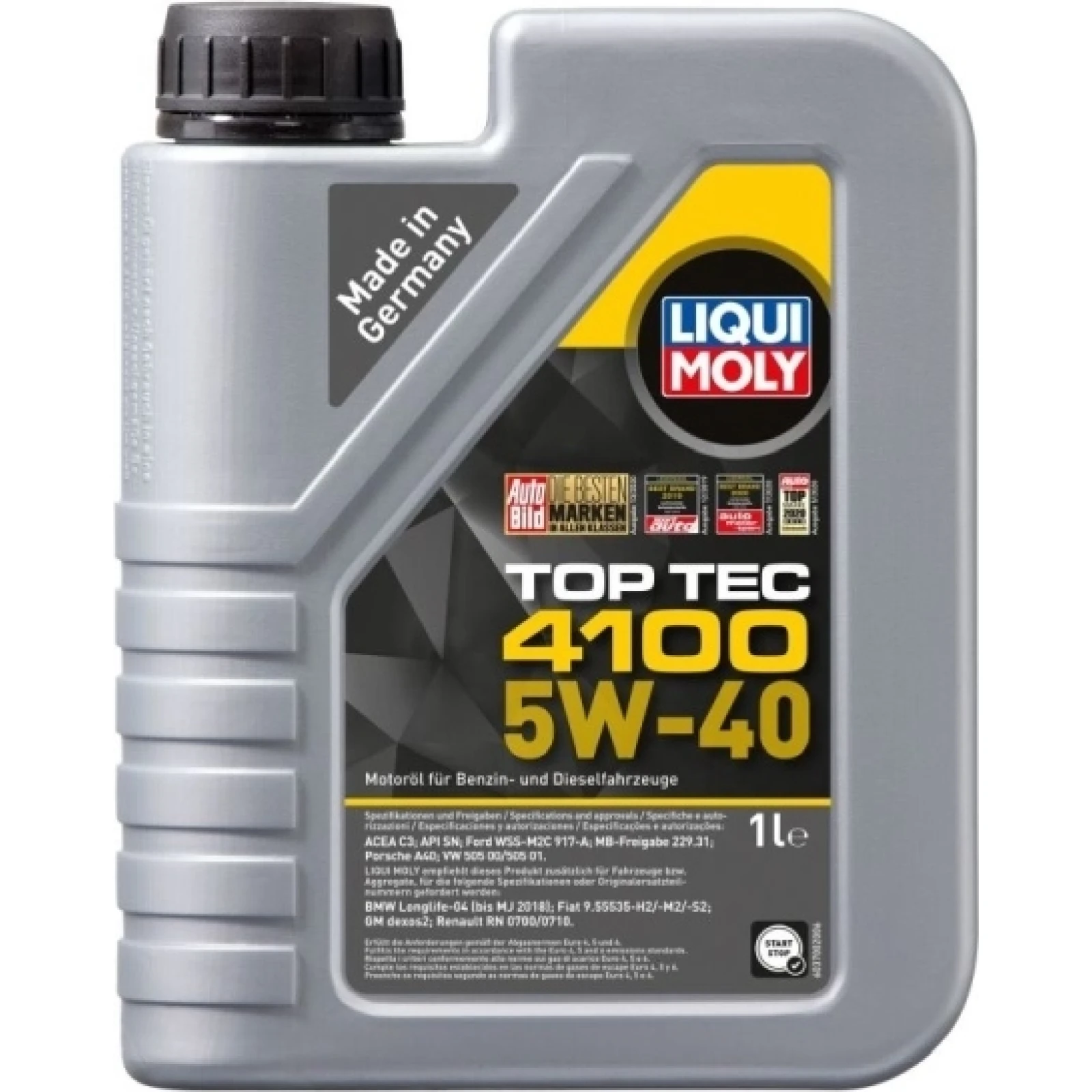 Ol Liqui Moly 5W40 1L Top Te 9510