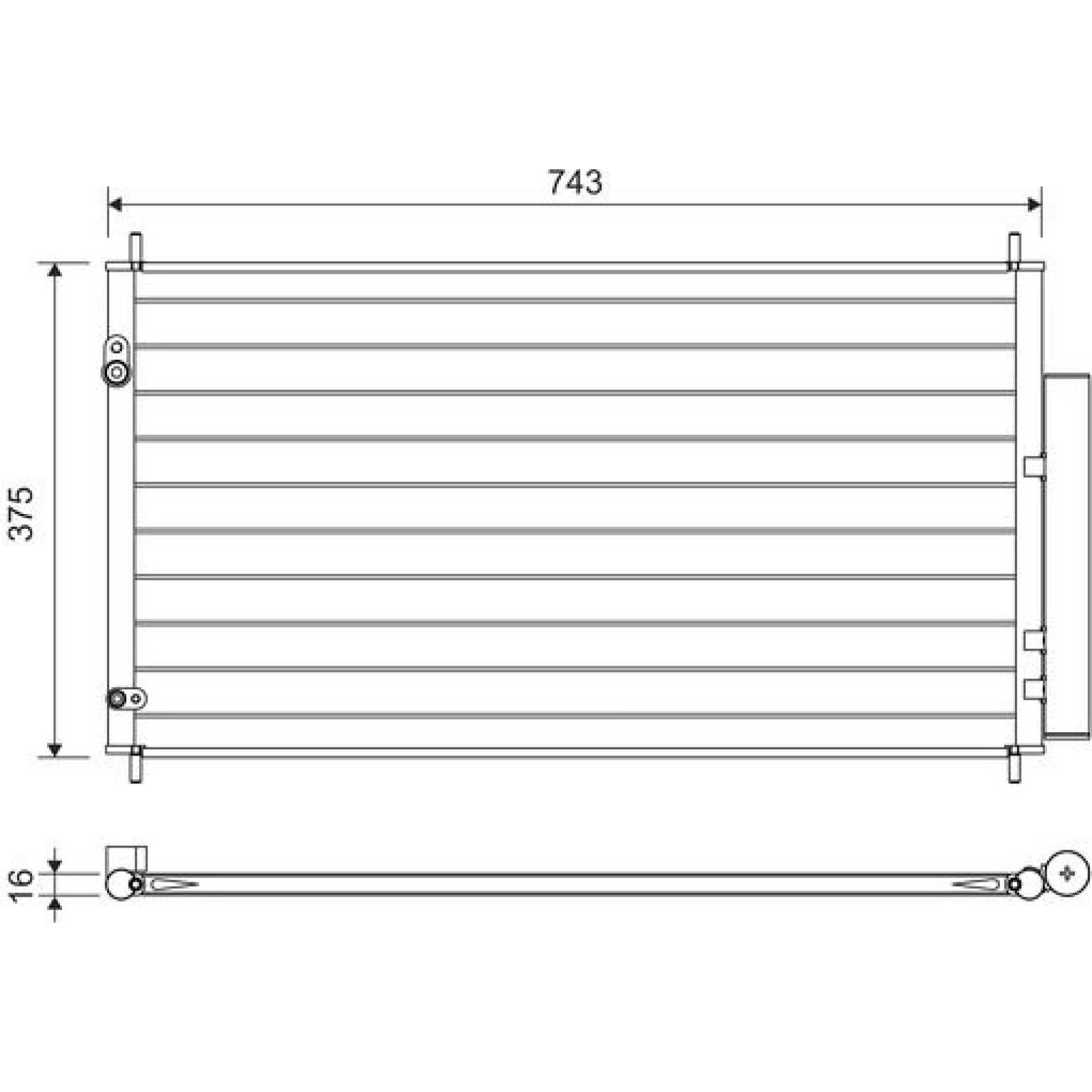 KONDENSATOR, KLIMAANLAGE VAL822606