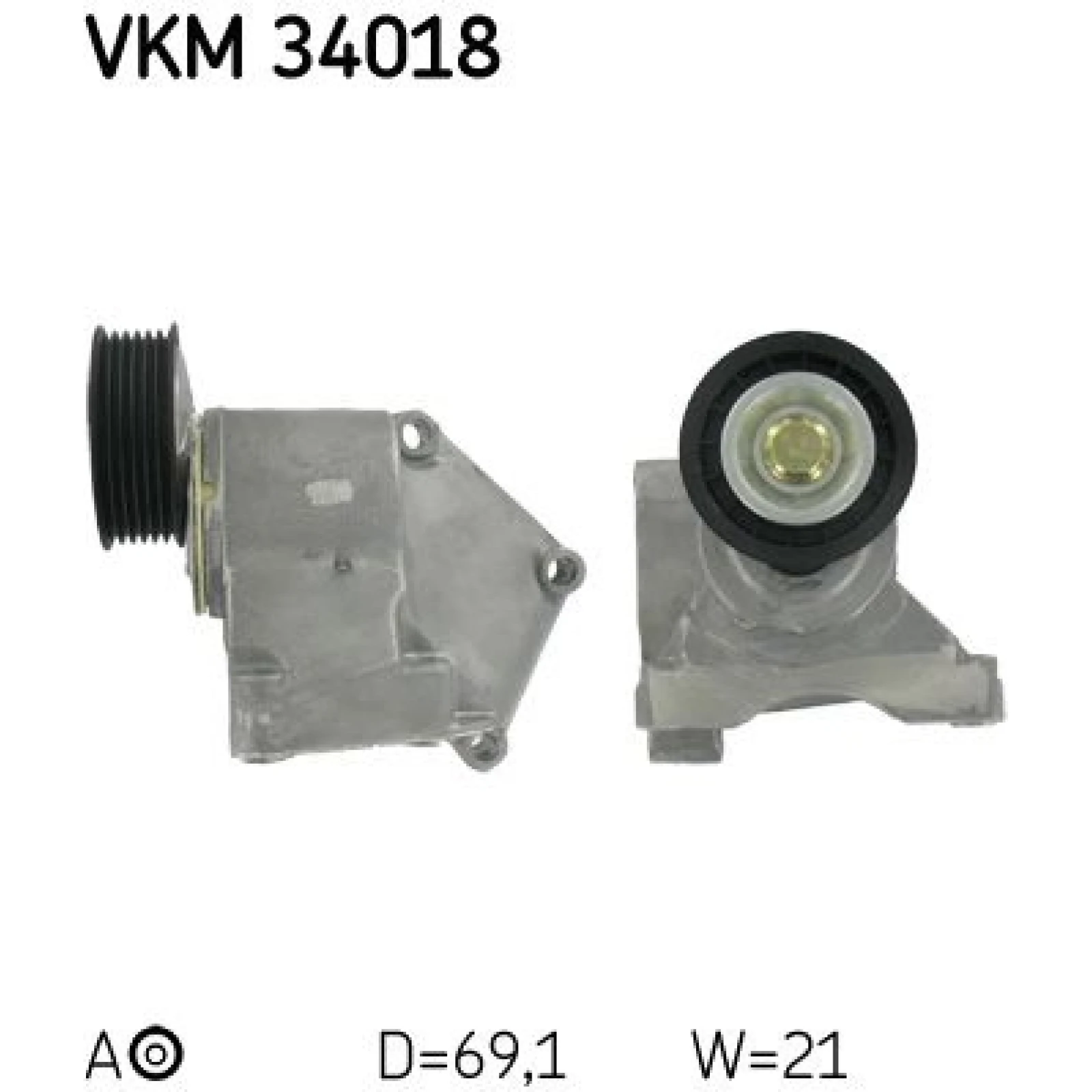 VKM 34018 SKF Keilrippenriemen-Spannrolle 34018