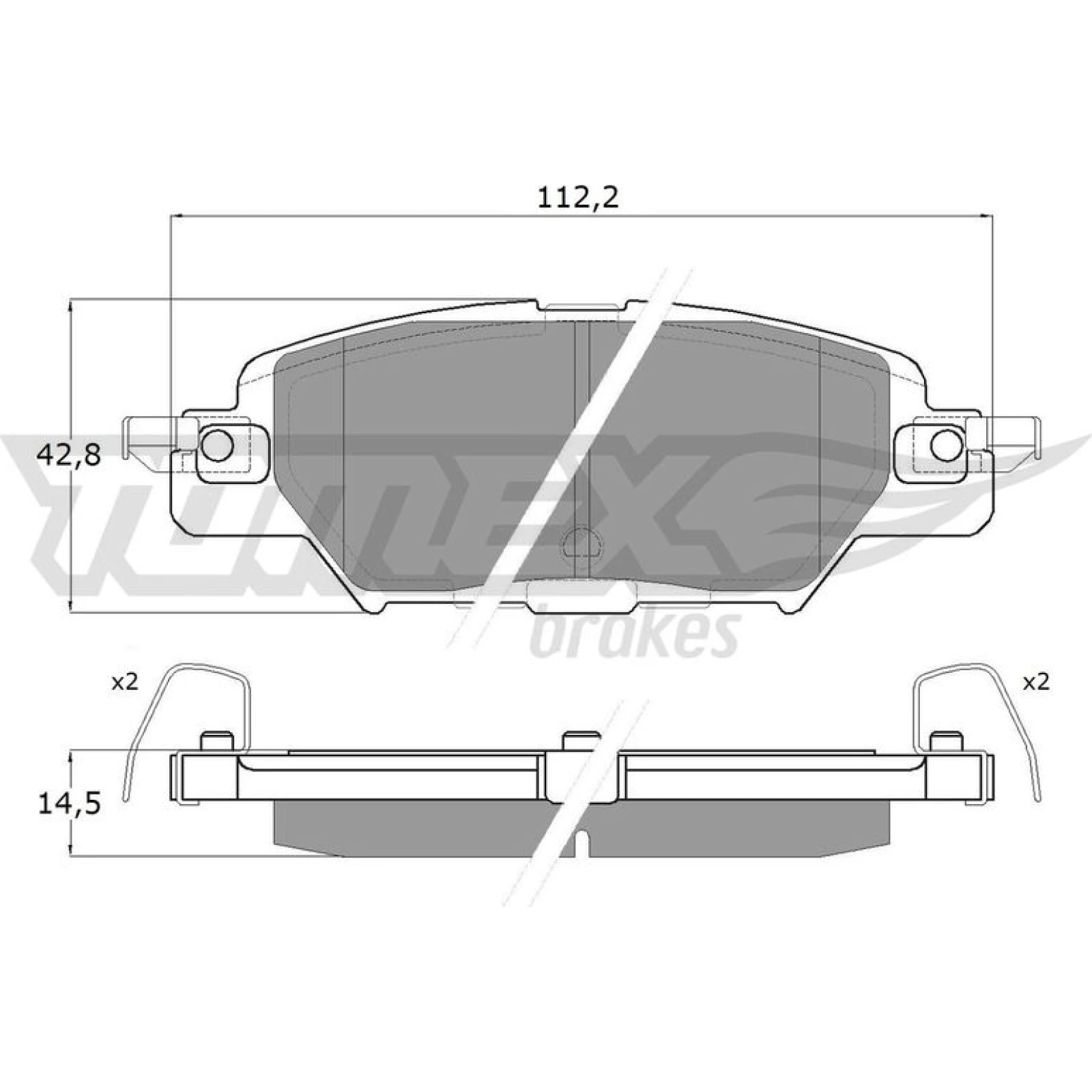TOMEX brakes Bremsbelagsatz, Scheibenbremse TX 18-31