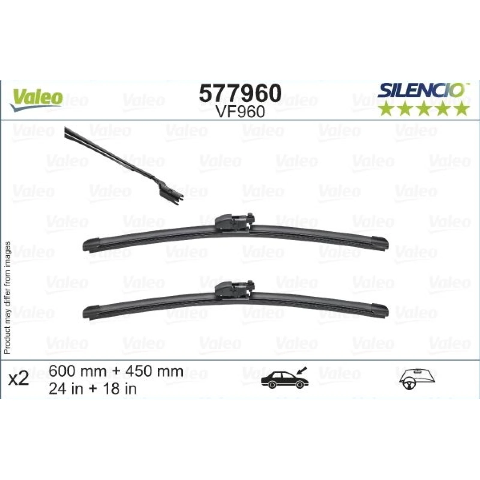VALEO Silencio Flat Blade Set 577960