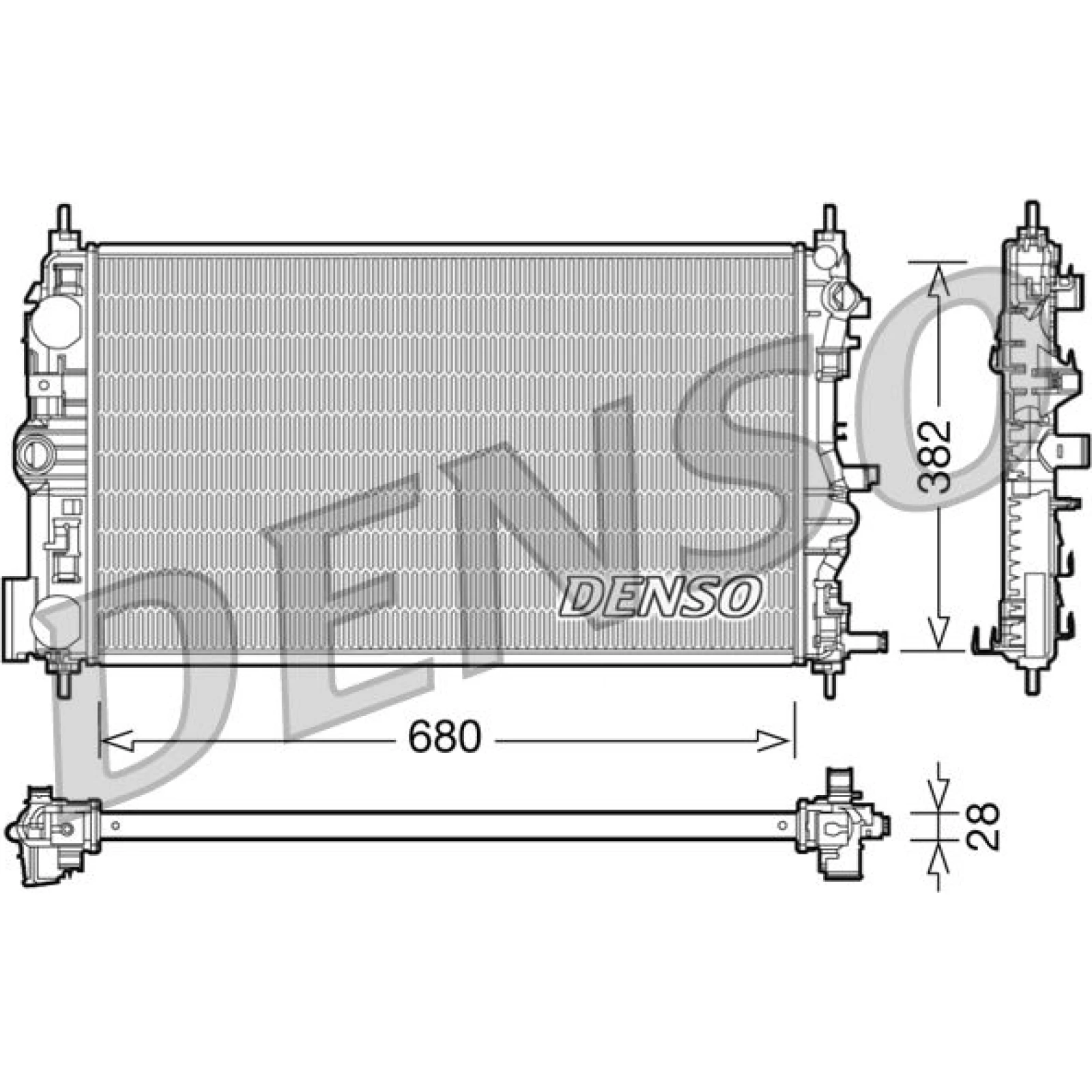 DENSO Klimaanlagenkühler DCN06006