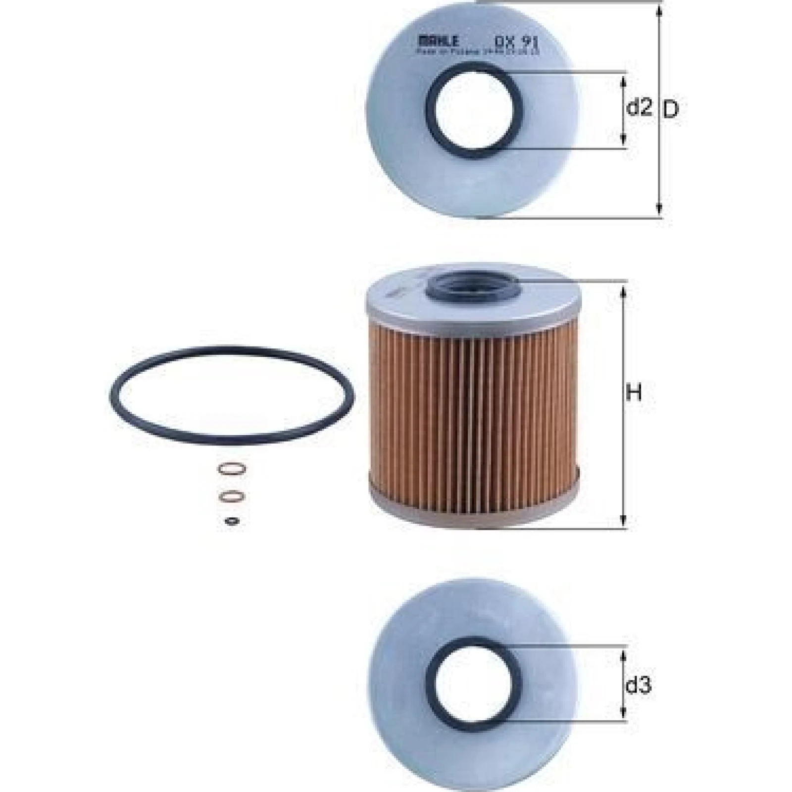 MAHLE Ölfilter OX 91D